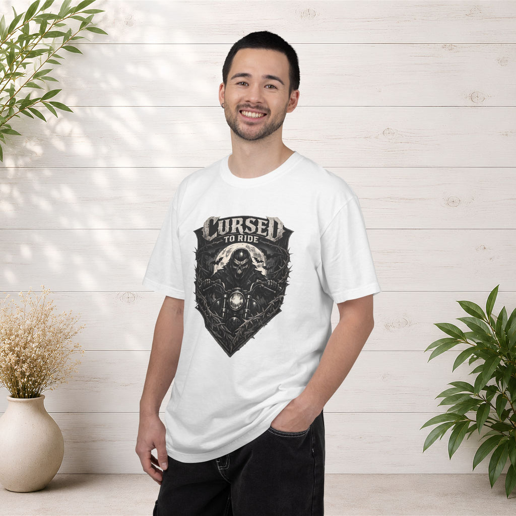 Cursed to Ride Motorcycle Graphic T-Shirt