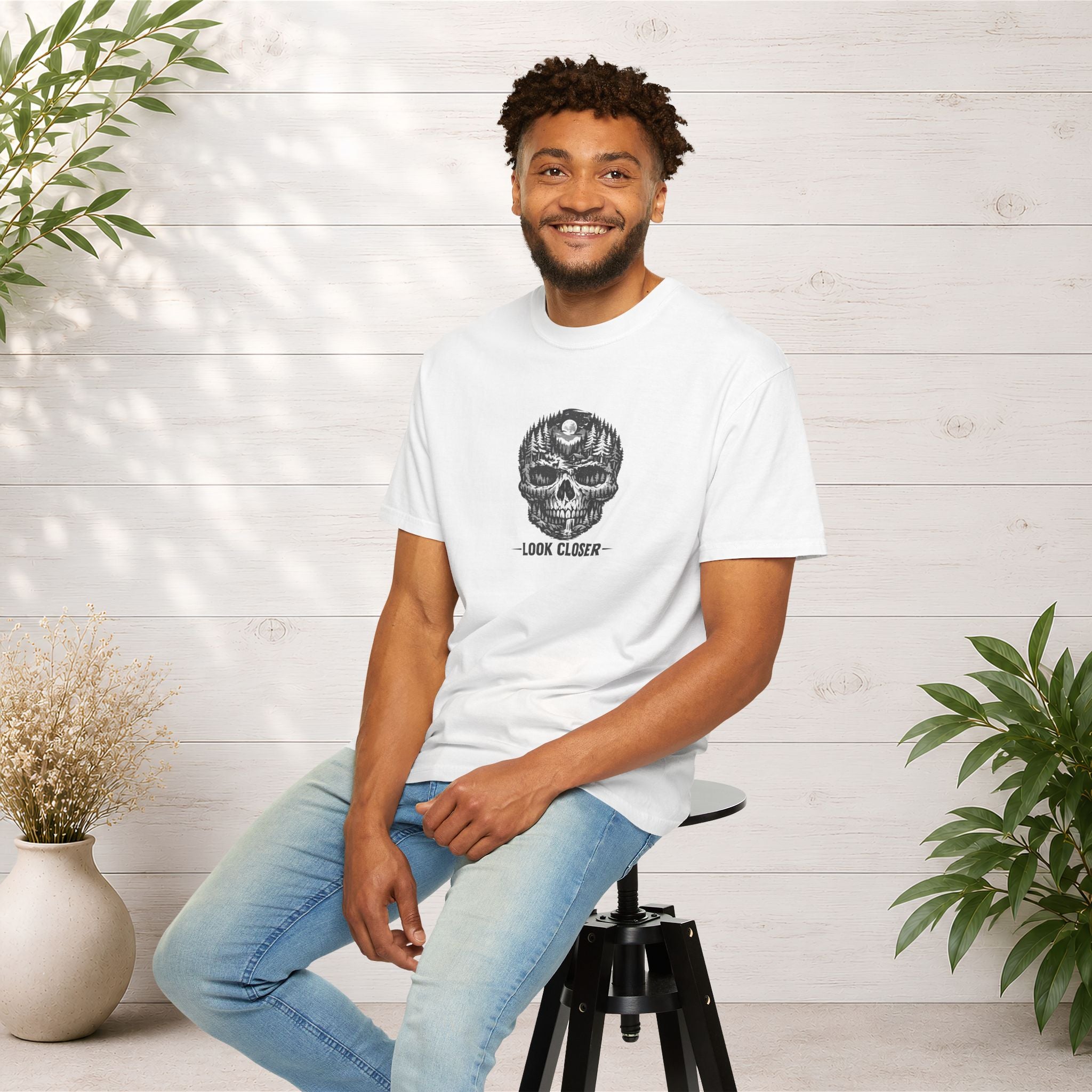 Skull Forest 'Look Closer' Graphic T-Shirt
