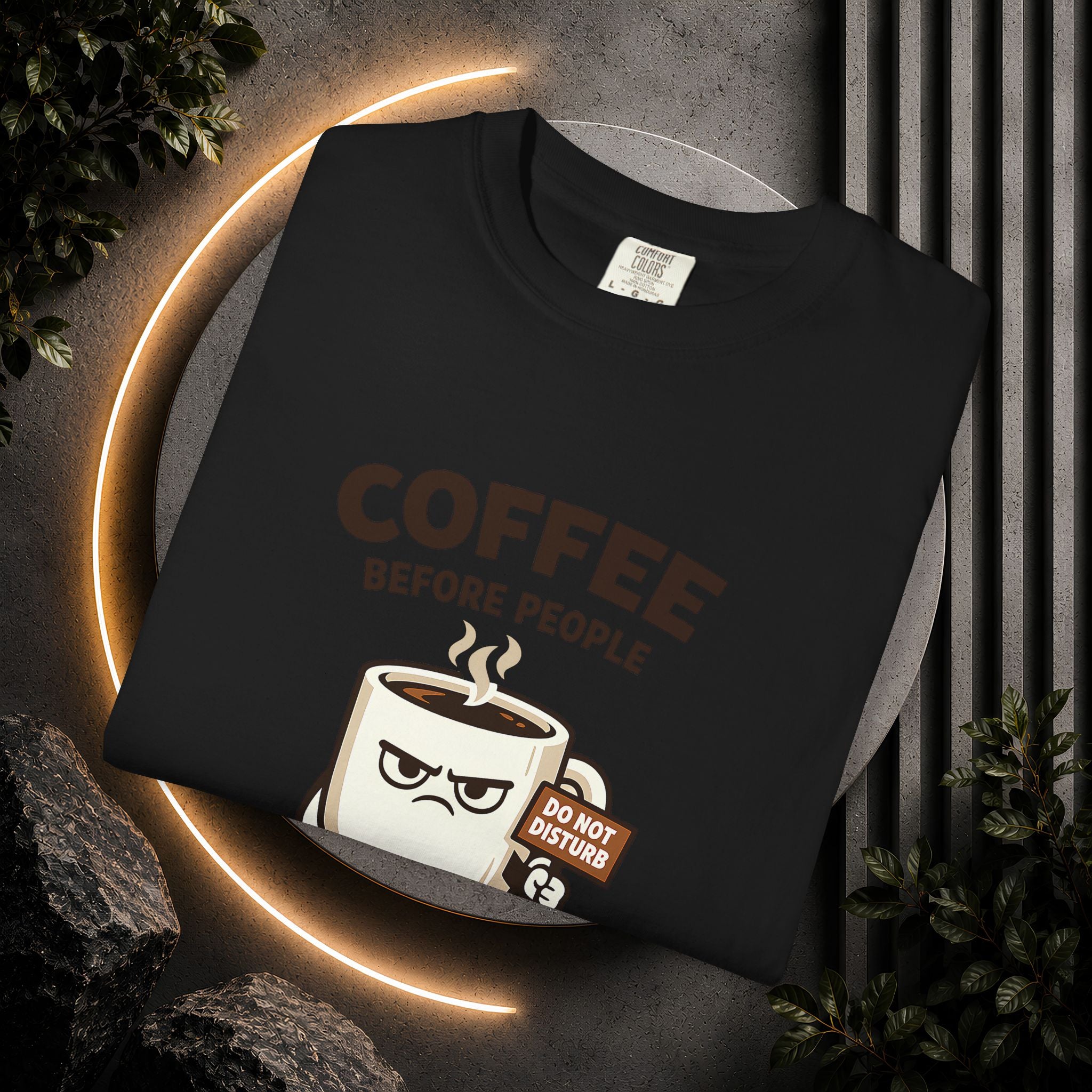 Coffee Before People T‑Shirt — Funny Morning Coffee Graphic Tee