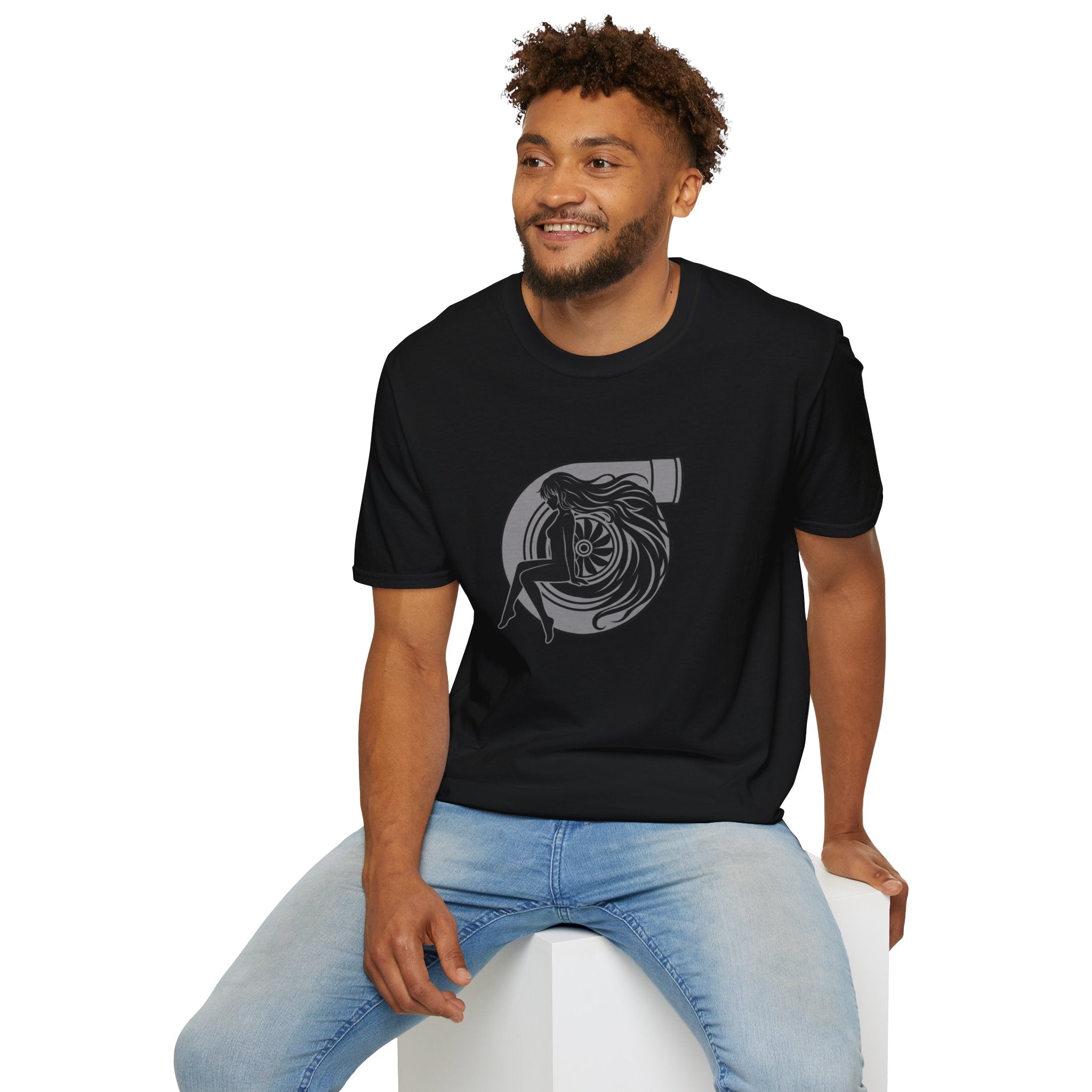 Turbo Heart Girl graphic T-Shirt | Racing Turbo design