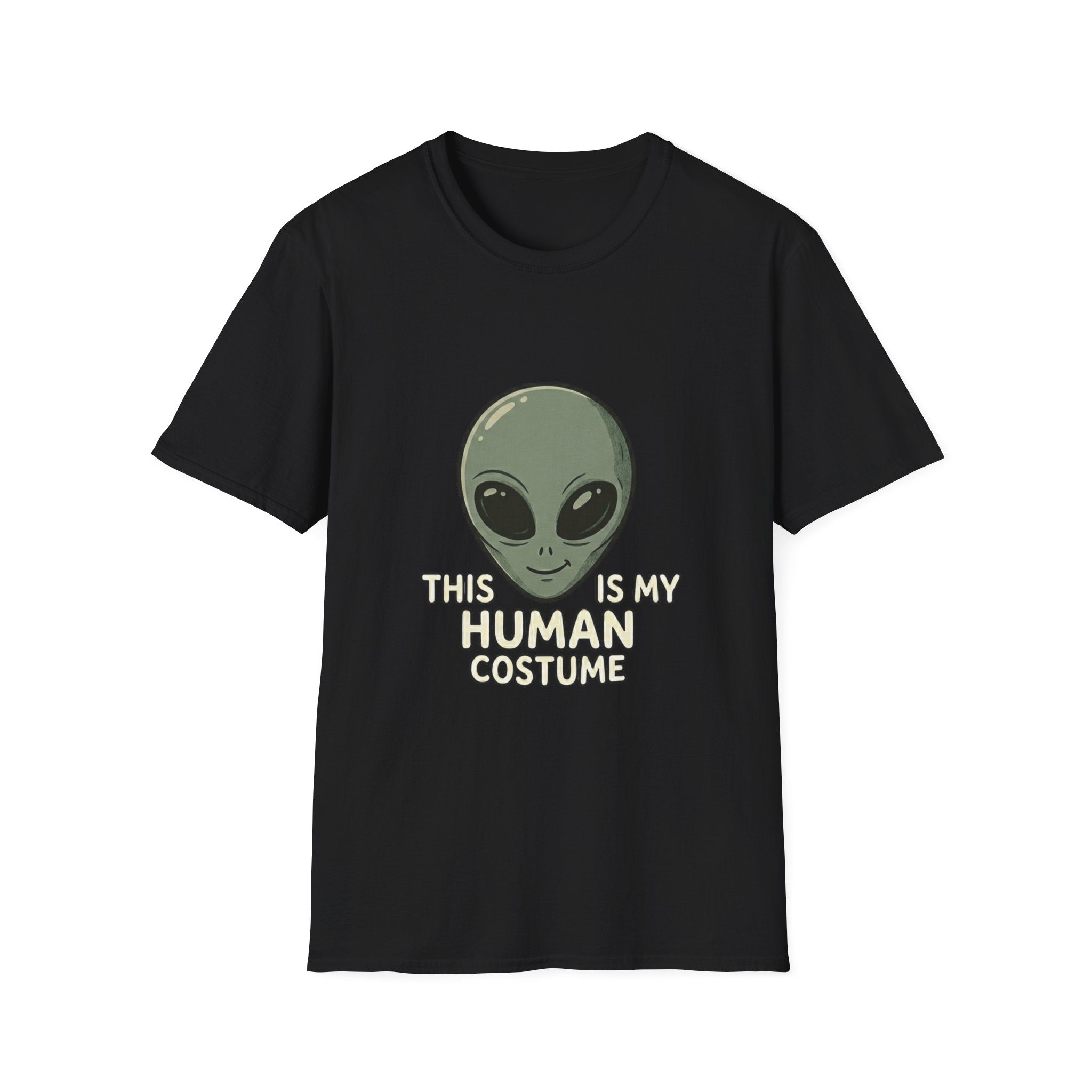Alien Head This Is My Human Costume T-Shirt | Funny Extraterrestrial Design