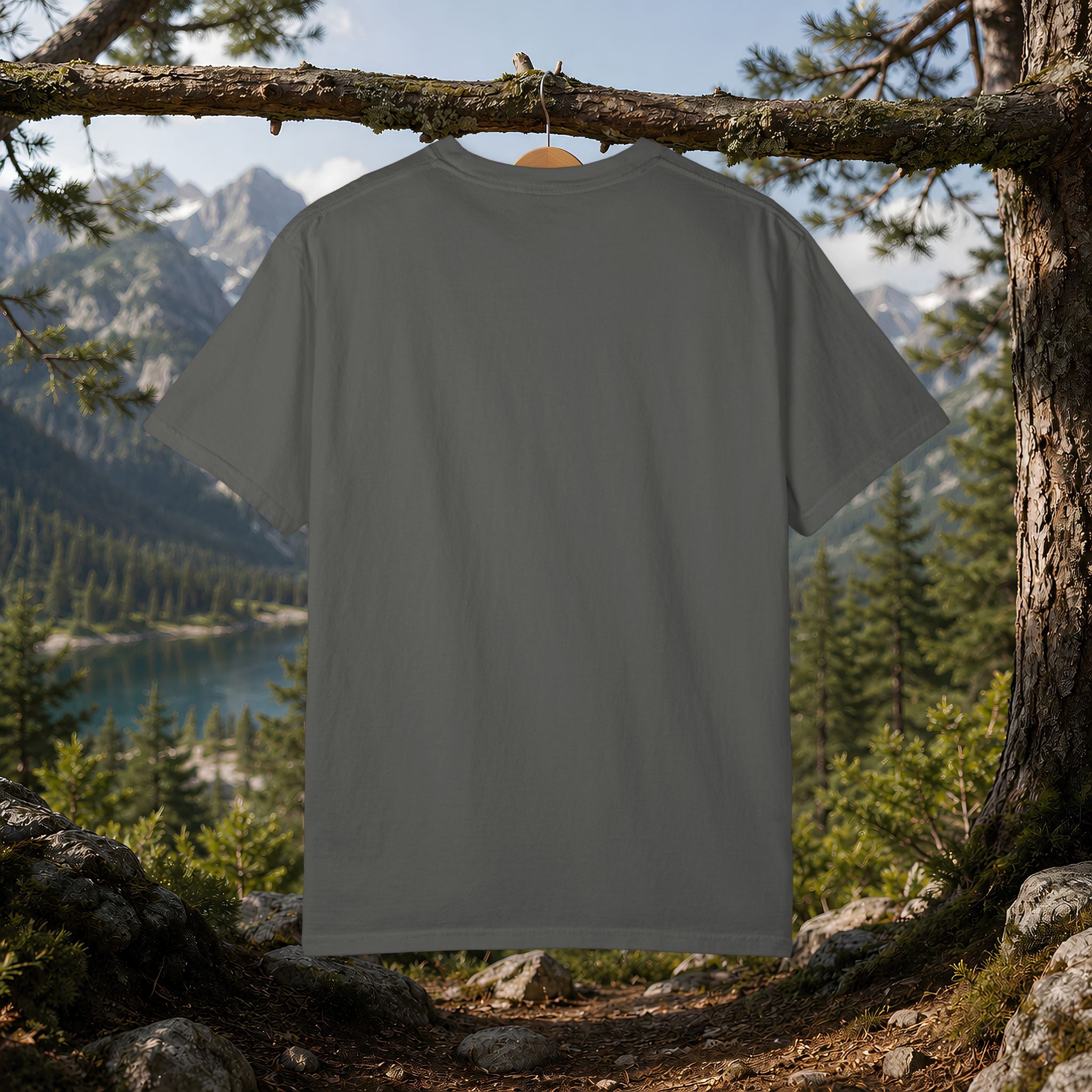 Camping Builds Character T-Shirt — Vintage Tent, Forest & Campfire Outdoor Tee
