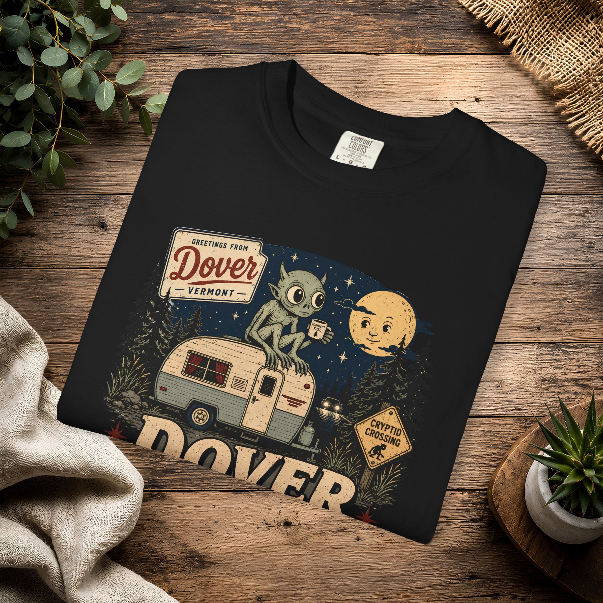 Dover Demon Midnight Camper T-Shirt — Vintage RV Camping Tee