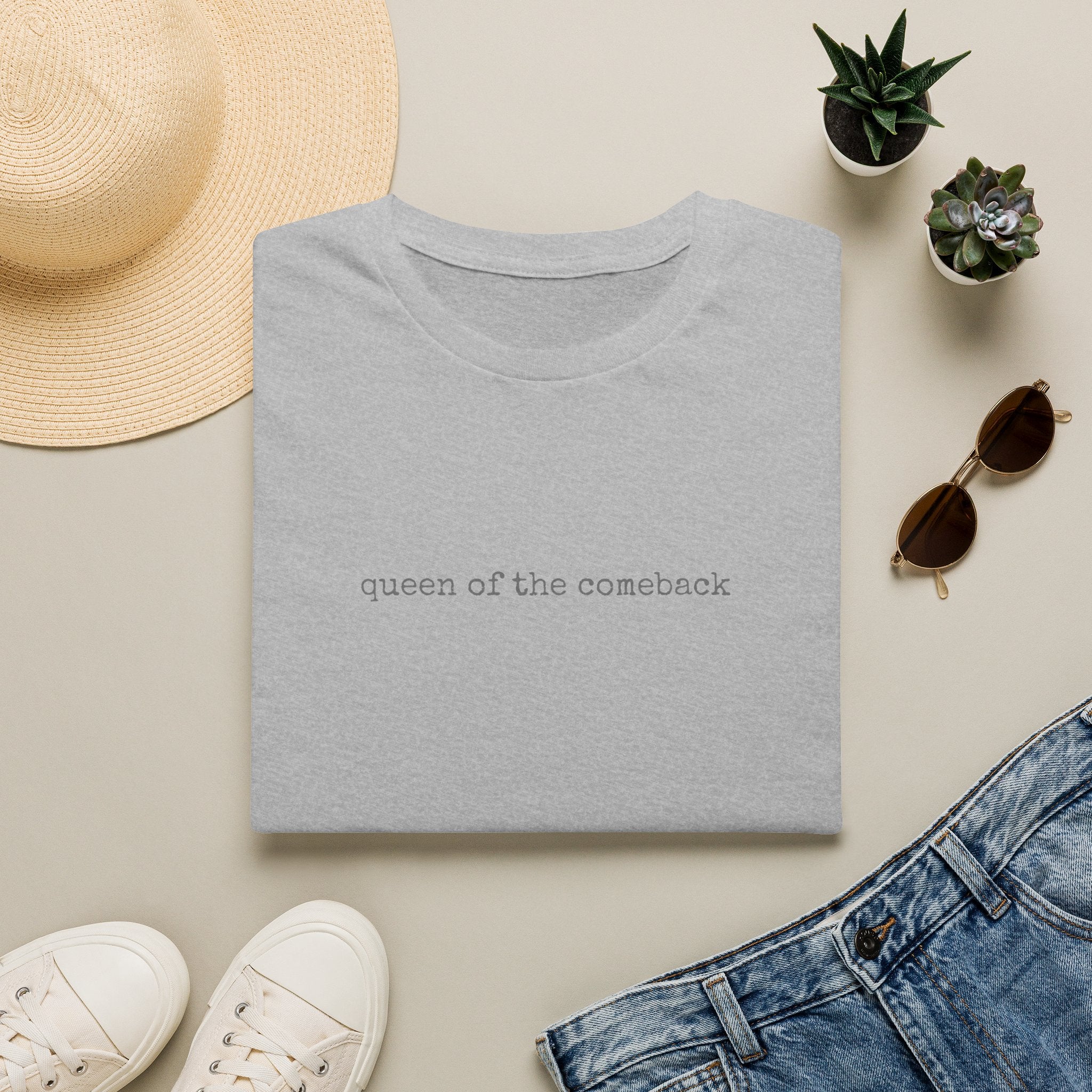 Queen of the Comeback T-Shirt | Minimalist Typography Tee