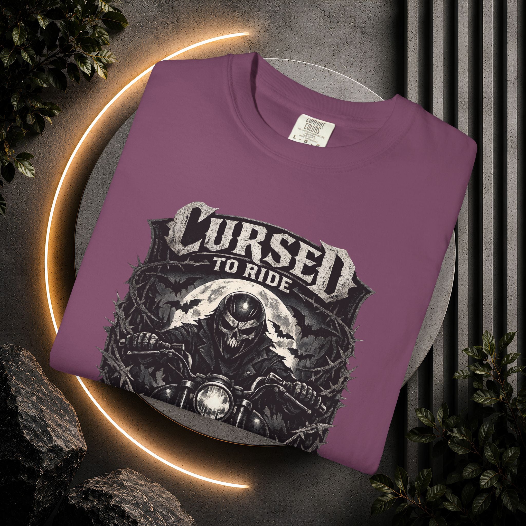 Cursed to Ride Motorcycle Graphic T-Shirt