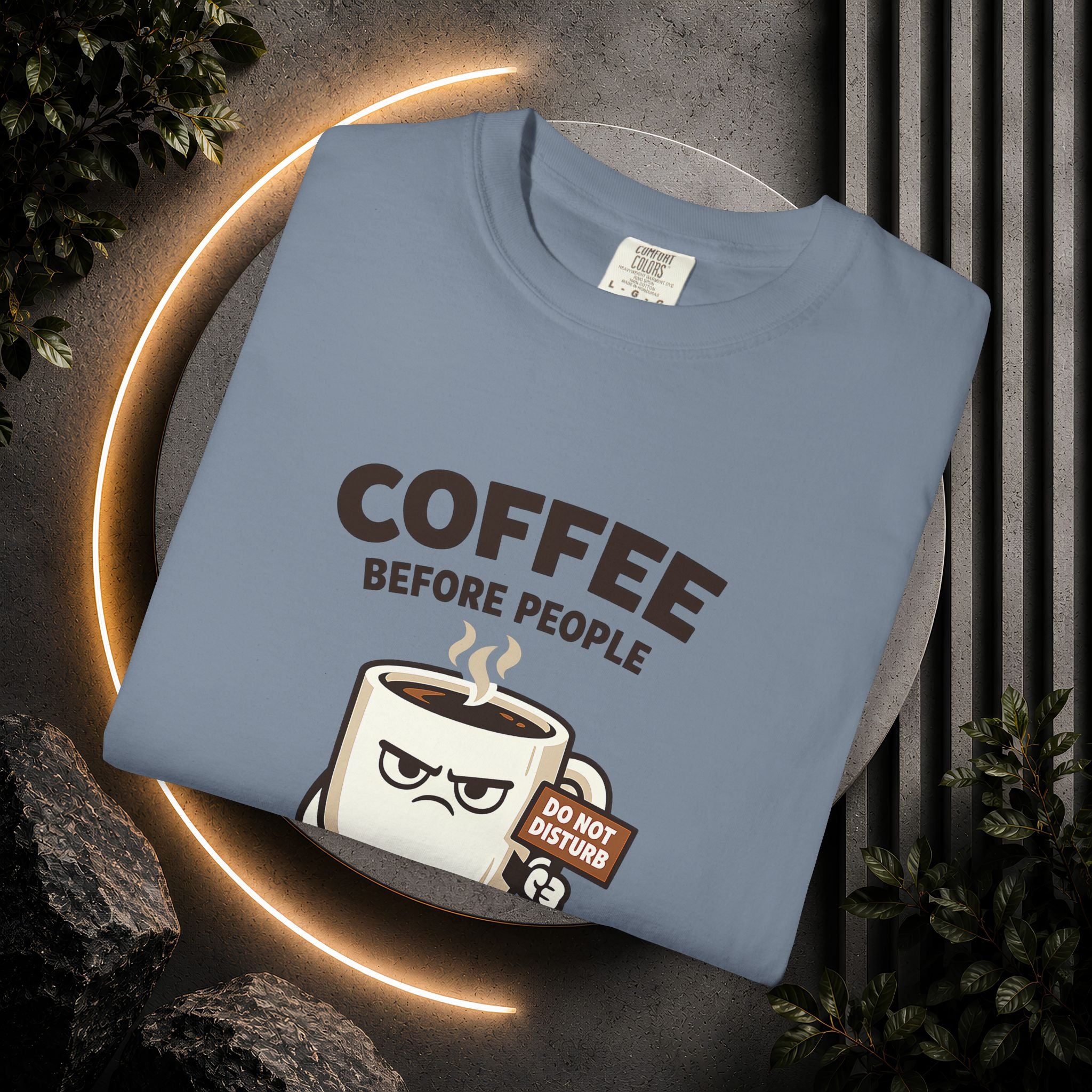 Coffee Before People T‑Shirt — Funny Morning Coffee Graphic Tee