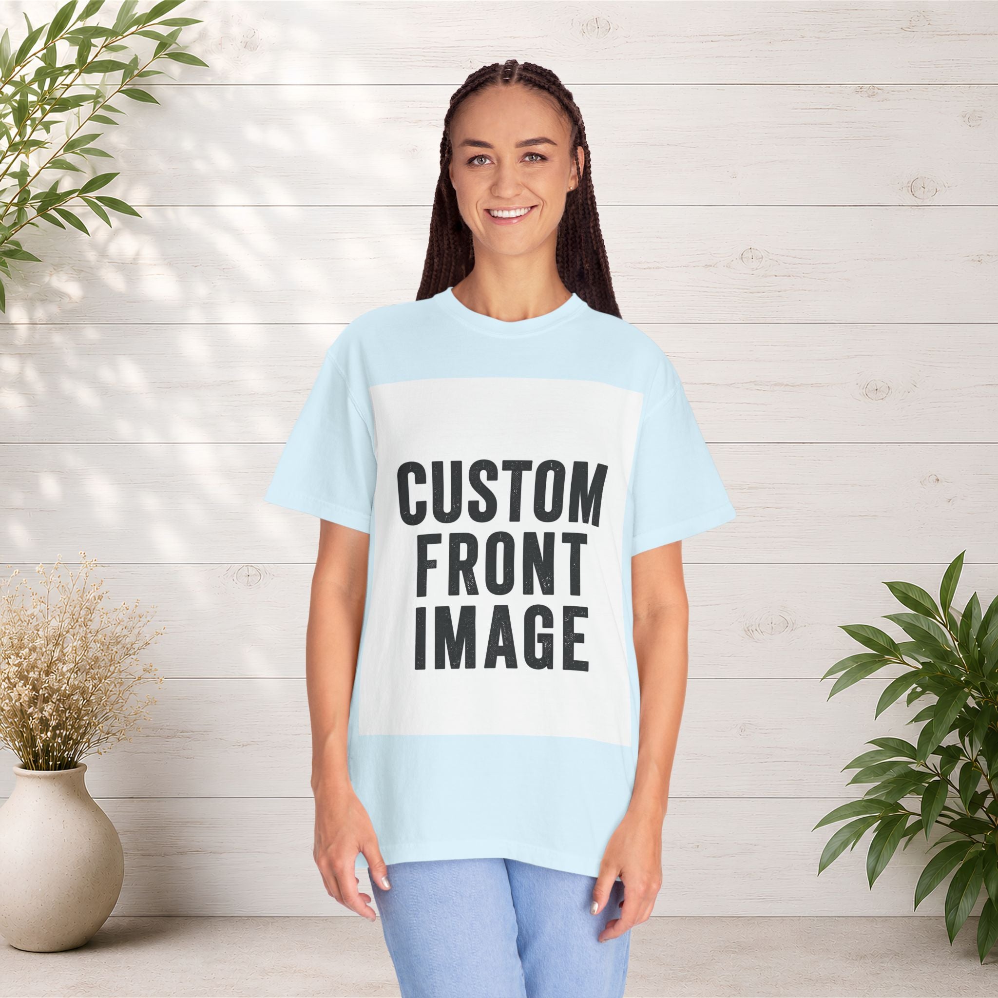 Custom Image Front T-Shirt - Add Your Own Image