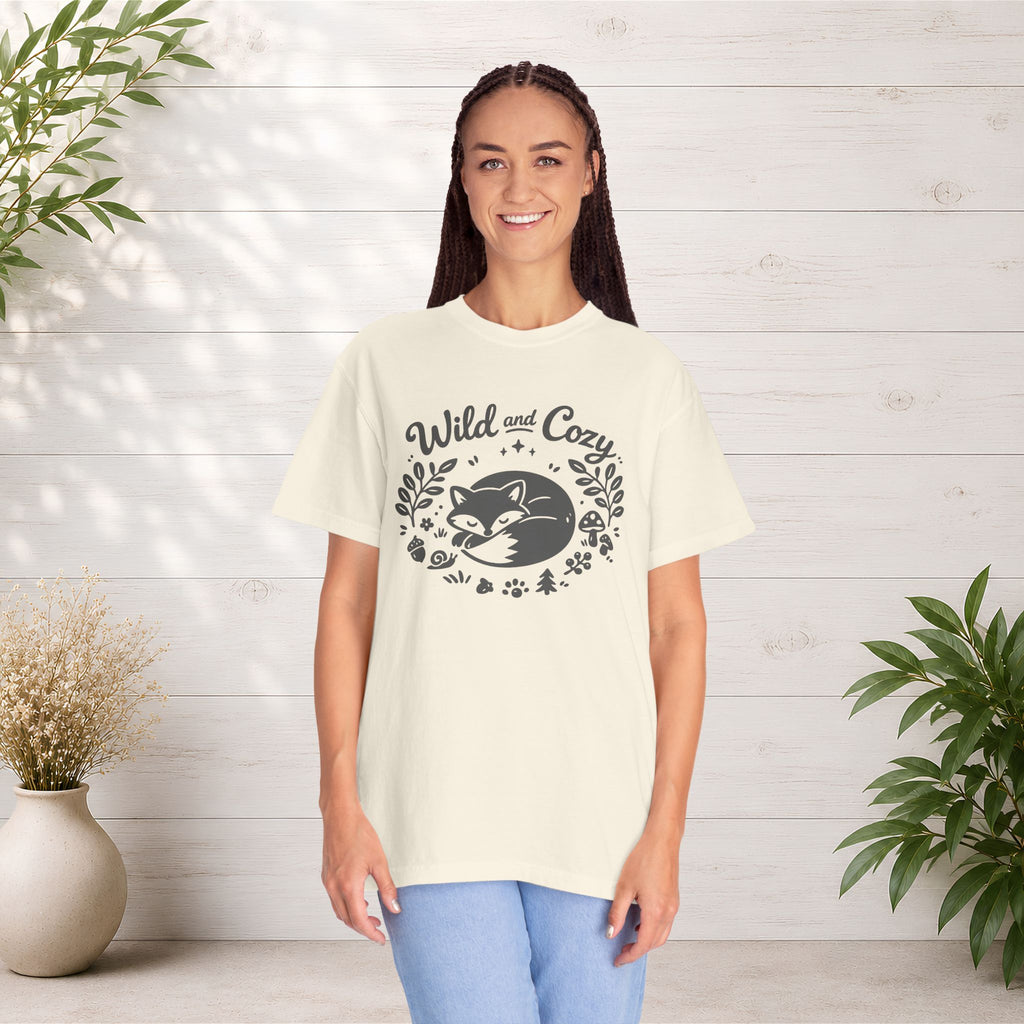 "Wild and Cozy" Fox Graphic T-Shirt