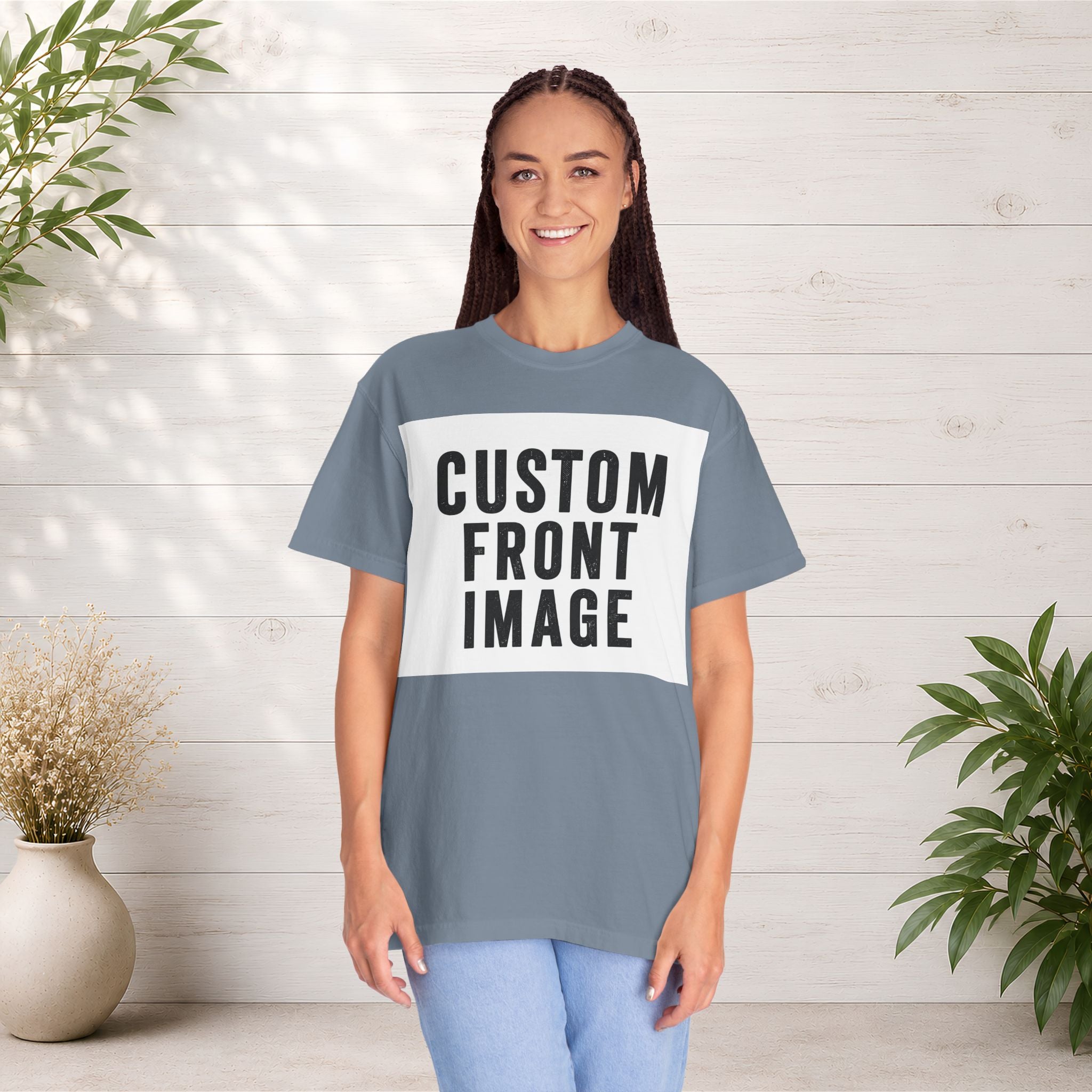 Custom Landscape Image Front T-Shirt - Add Your Own Image