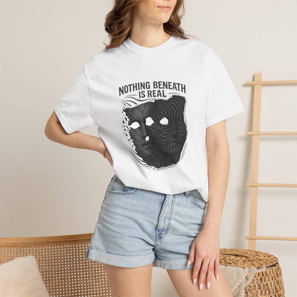 “Nothing Beneath Is Real” Surreal Graphic T-Shirt