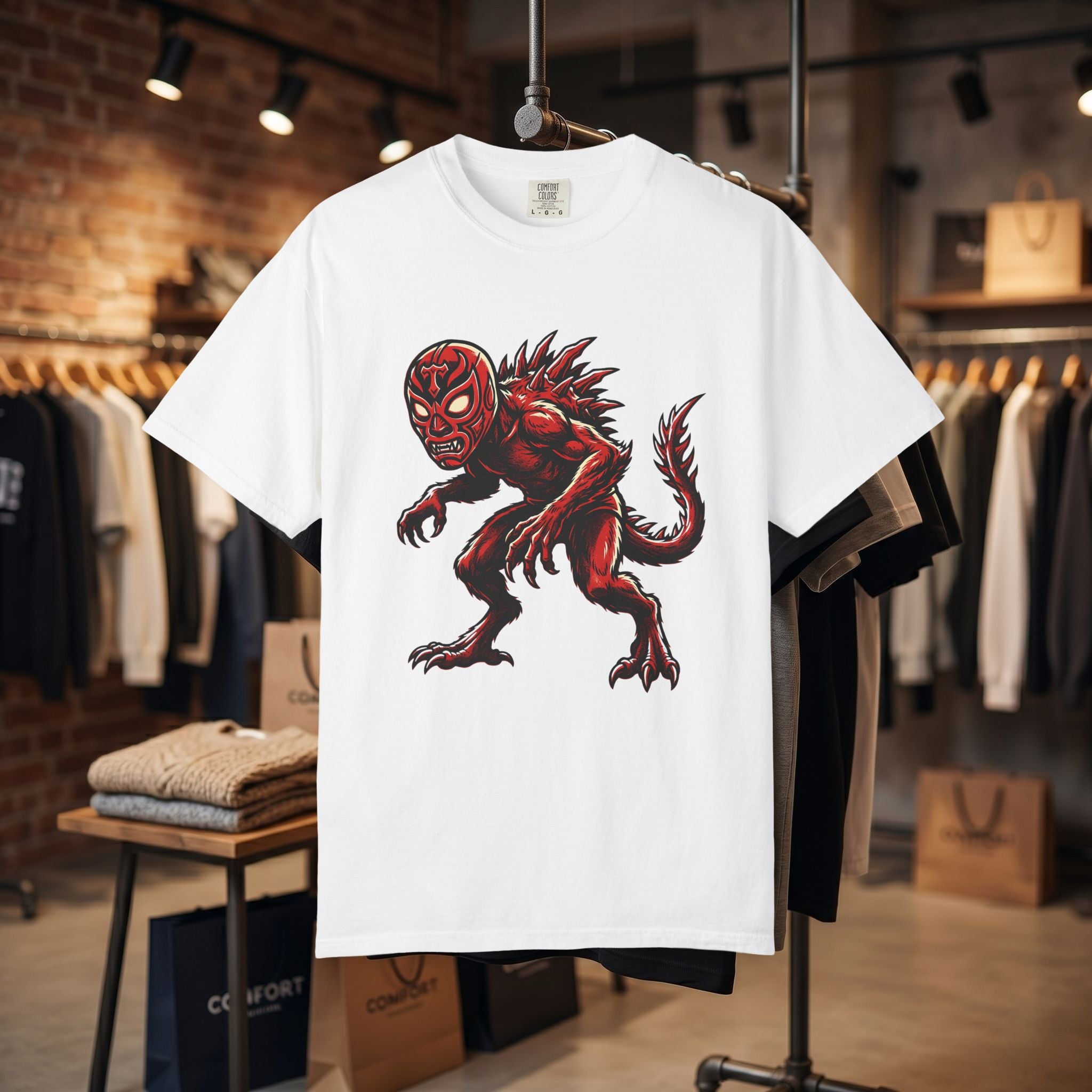 Chupacabra Cryptid Wrestler Tee T-shirt | Cryptid Shirt