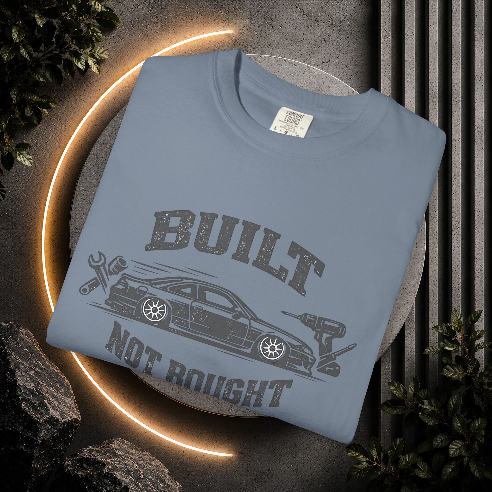 Built Not Bought Car T-Shirt — Automotive Mechanic Tuner Tee