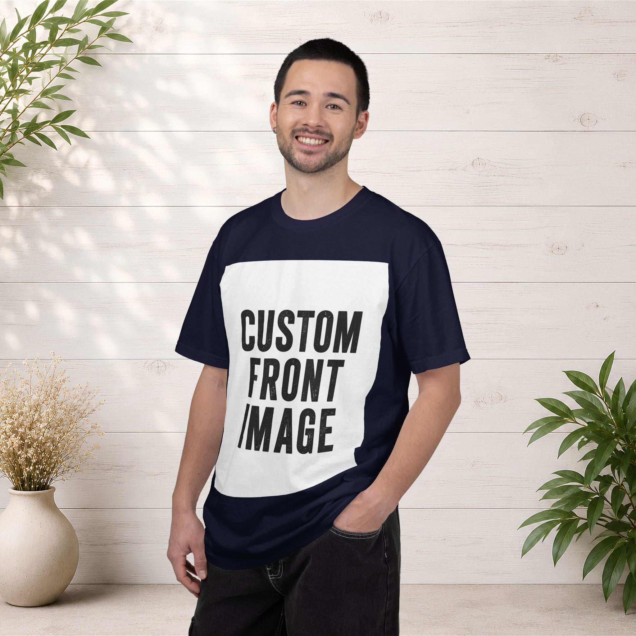 Custom Image Front T-Shirt - Add Your Own Image