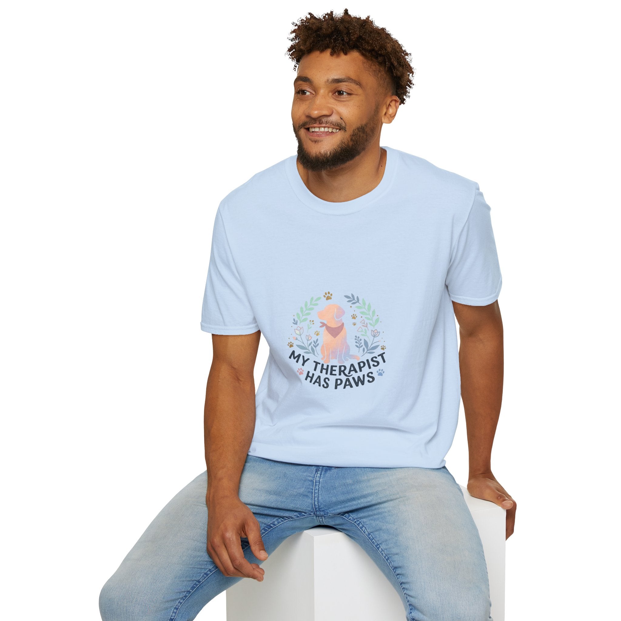 Golden Retriever "My Therapist Has Paws" T-Shirt | Dog Lover Tee