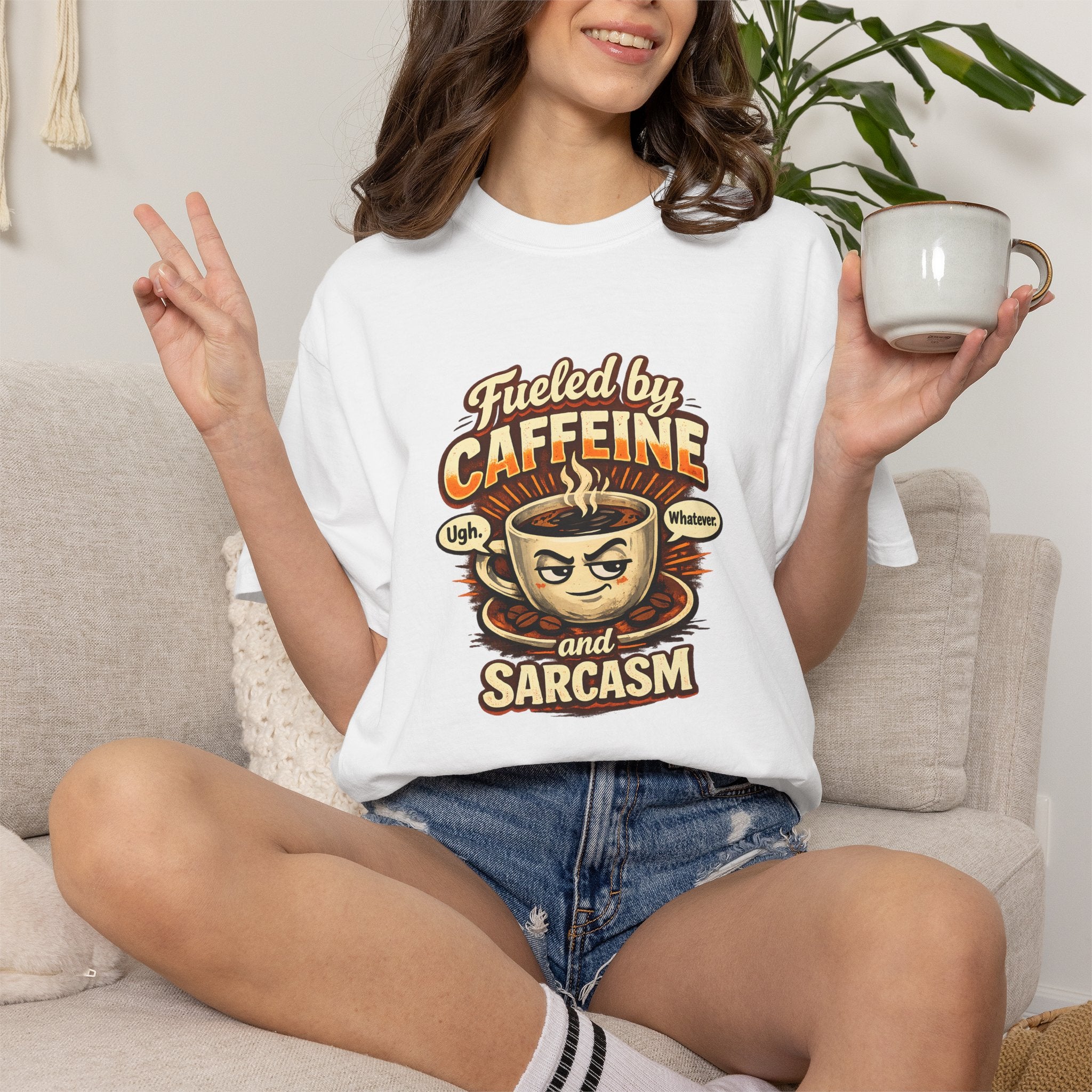 Fueled by Caffeine and Sarcasm T-Shirt