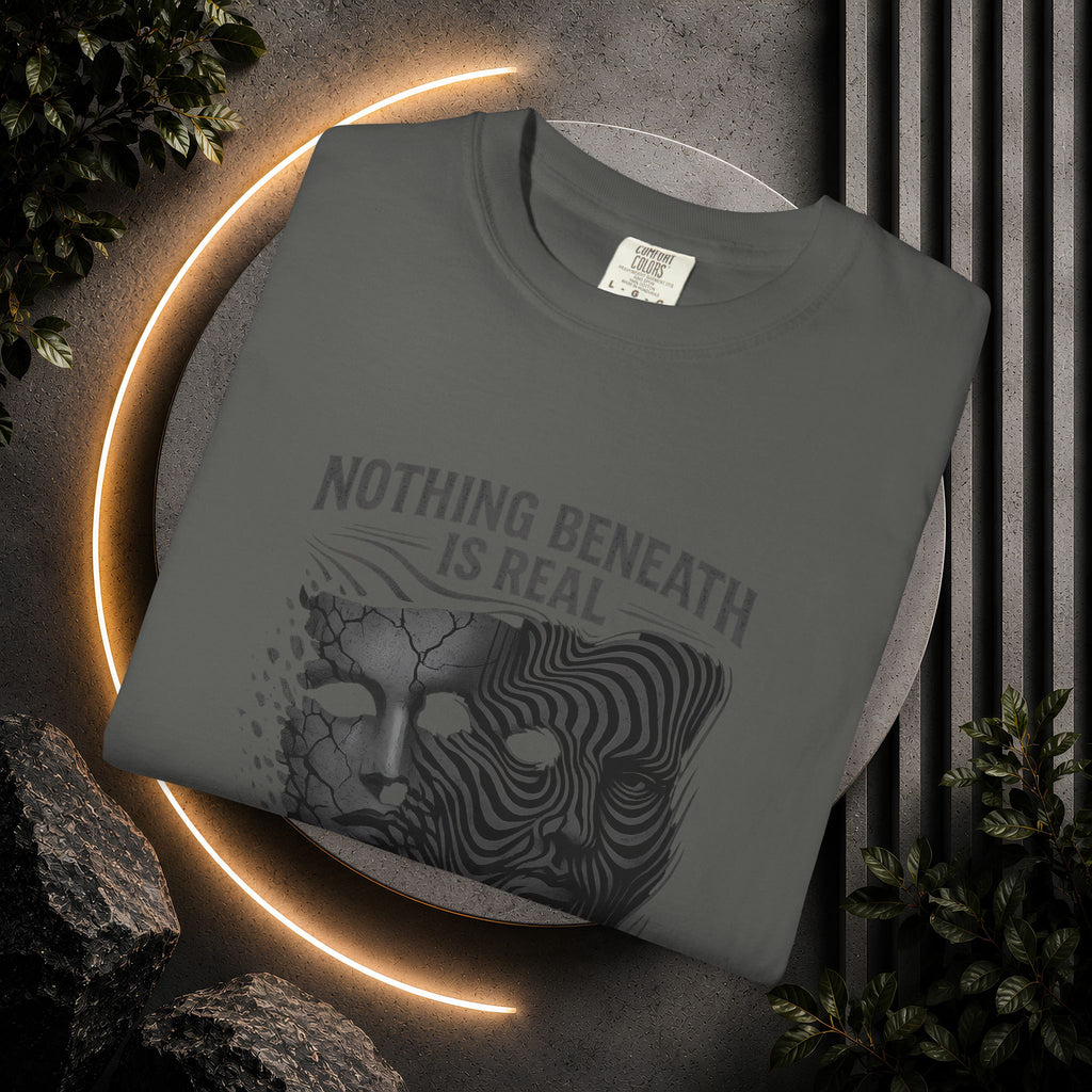 “Nothing Beneath Is Real” Surreal Graphic T-Shirt