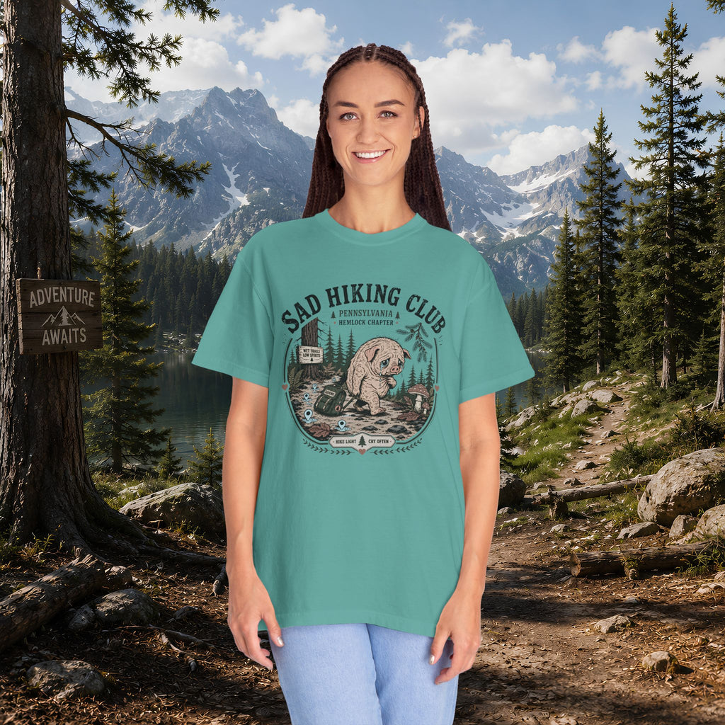 Squonk Sad Hiking Club T-Shirt — Vintage Mountain Camping Tee