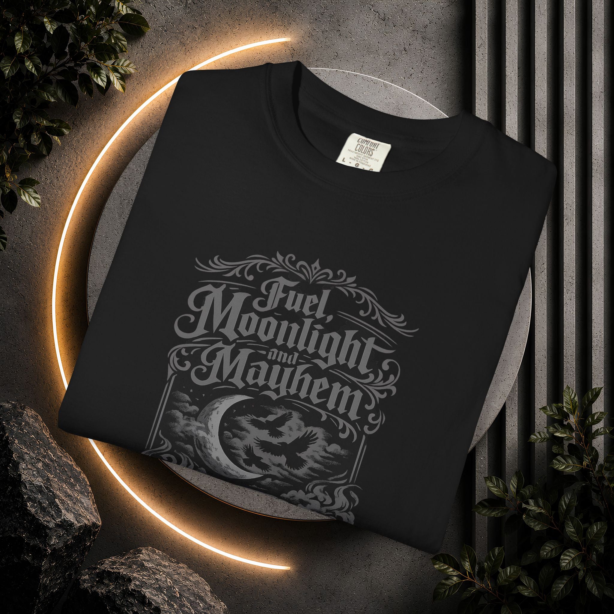 Fuel, Moonlight, Mayhem Car Graphic T-Shirt