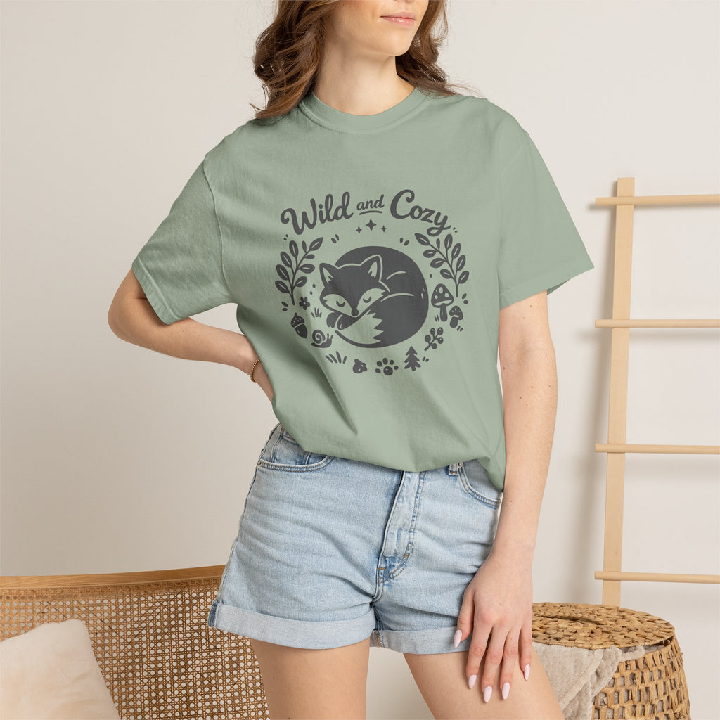 "Wild and Cozy" Fox Graphic T-Shirt