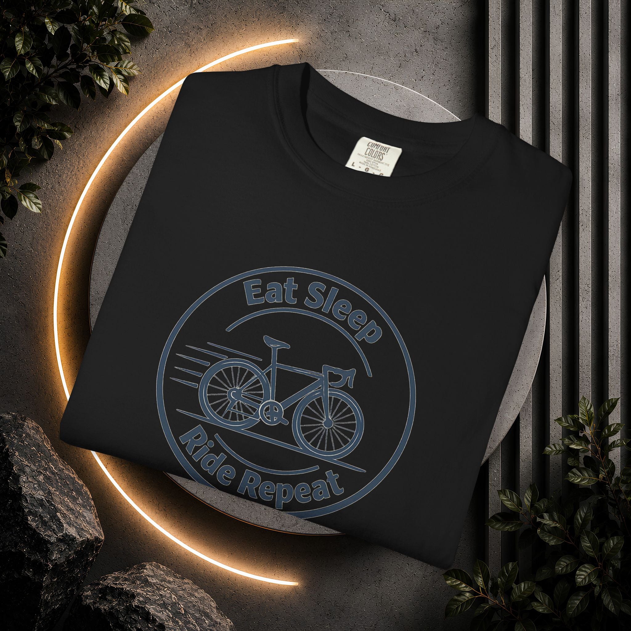 Cycling Tee — "Eat Sleep Ride Repeat" Bike Shirt