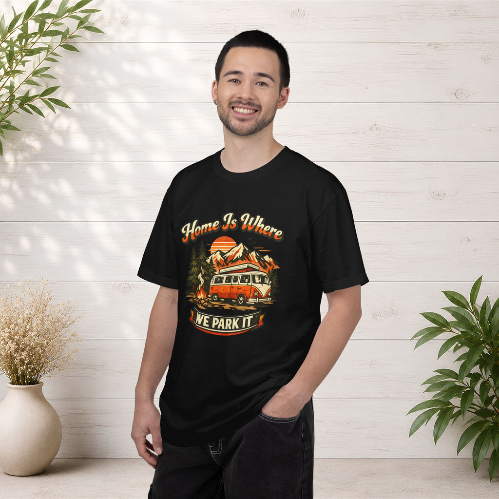"Home Is Where We Park It" Camper Van Graphic Tee