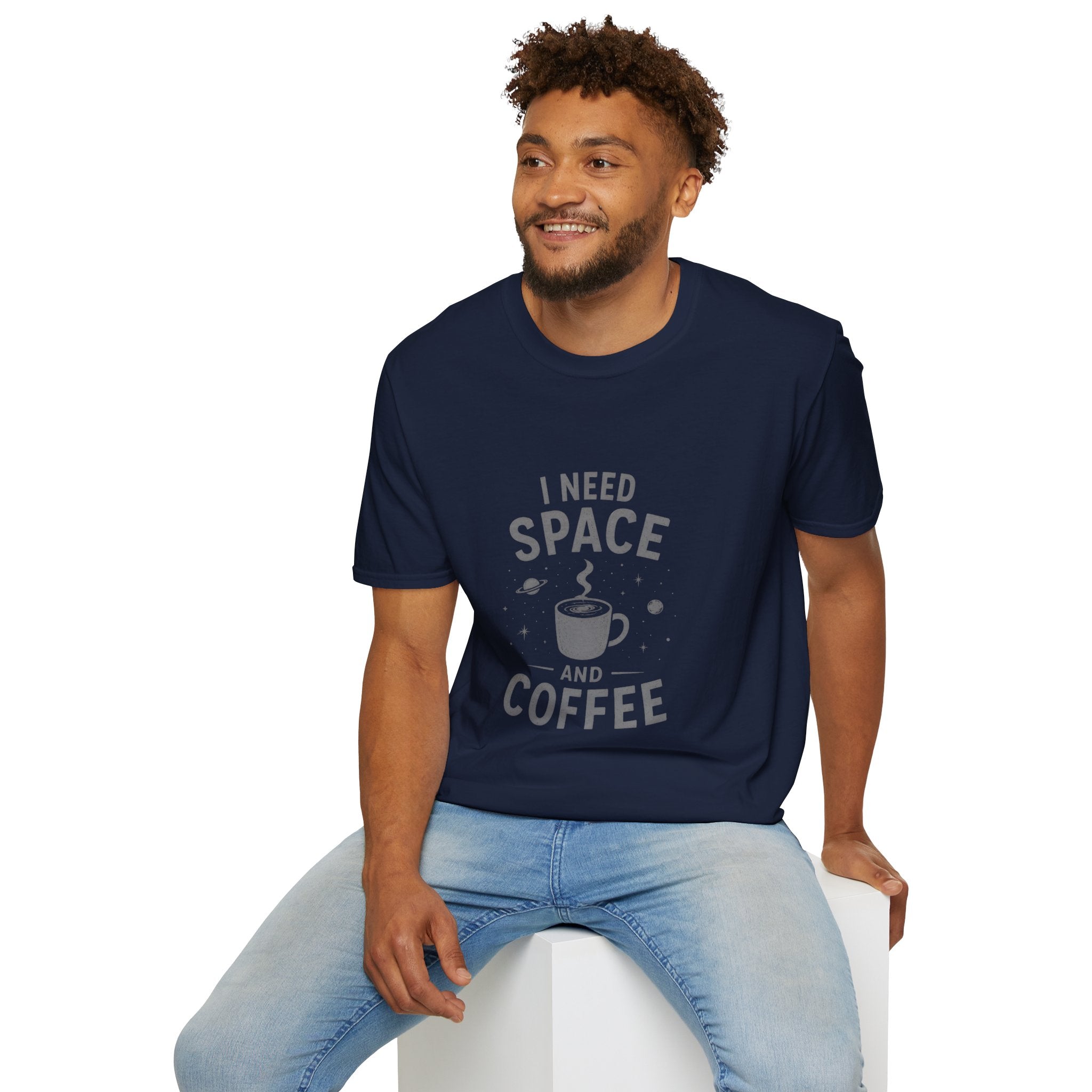 I Need Space and Coffee T-Shirt | Space Coffee Graphic Tee