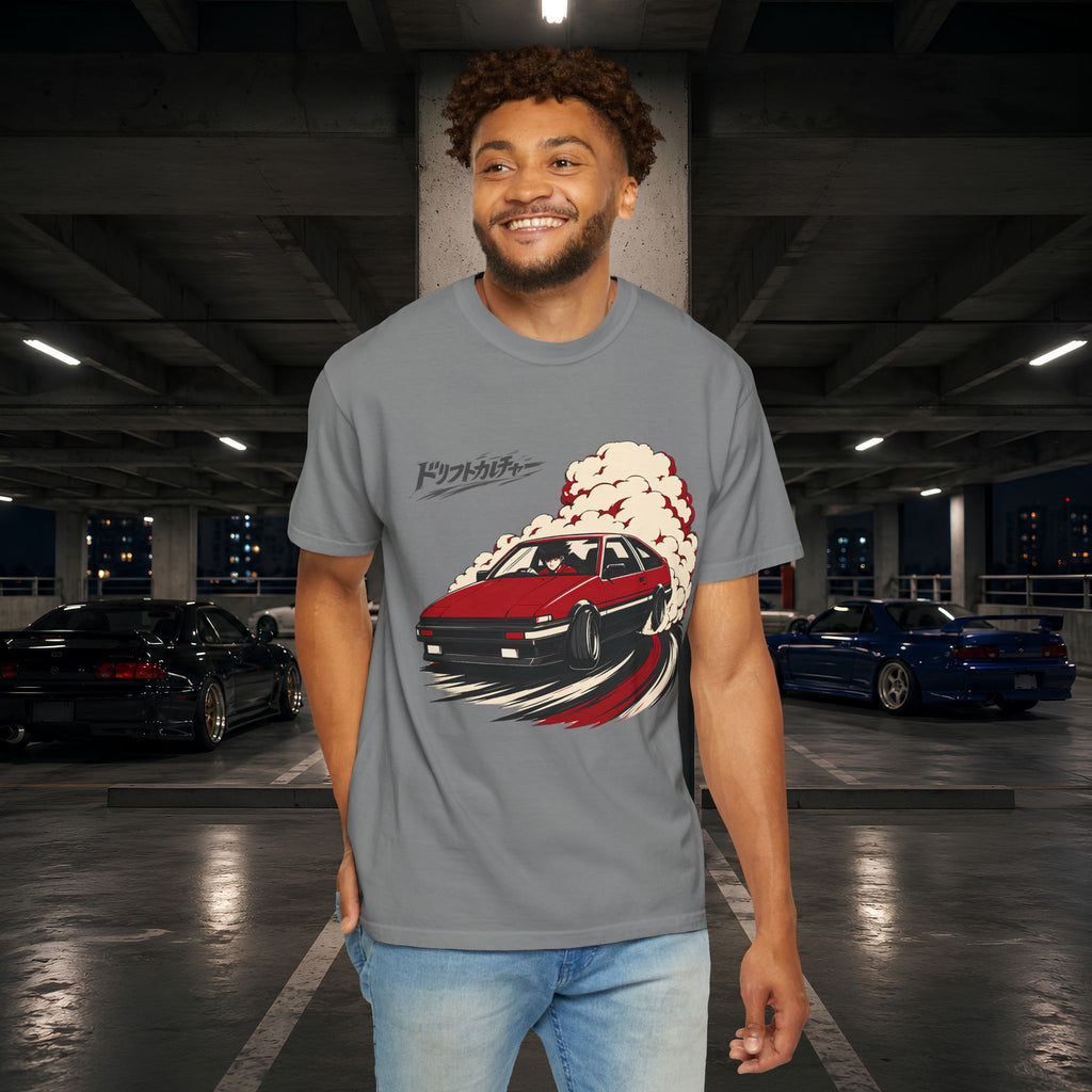 Drift Culture Anime Style T-Shirt - Japanese Retro Car Racing Graphic Tee