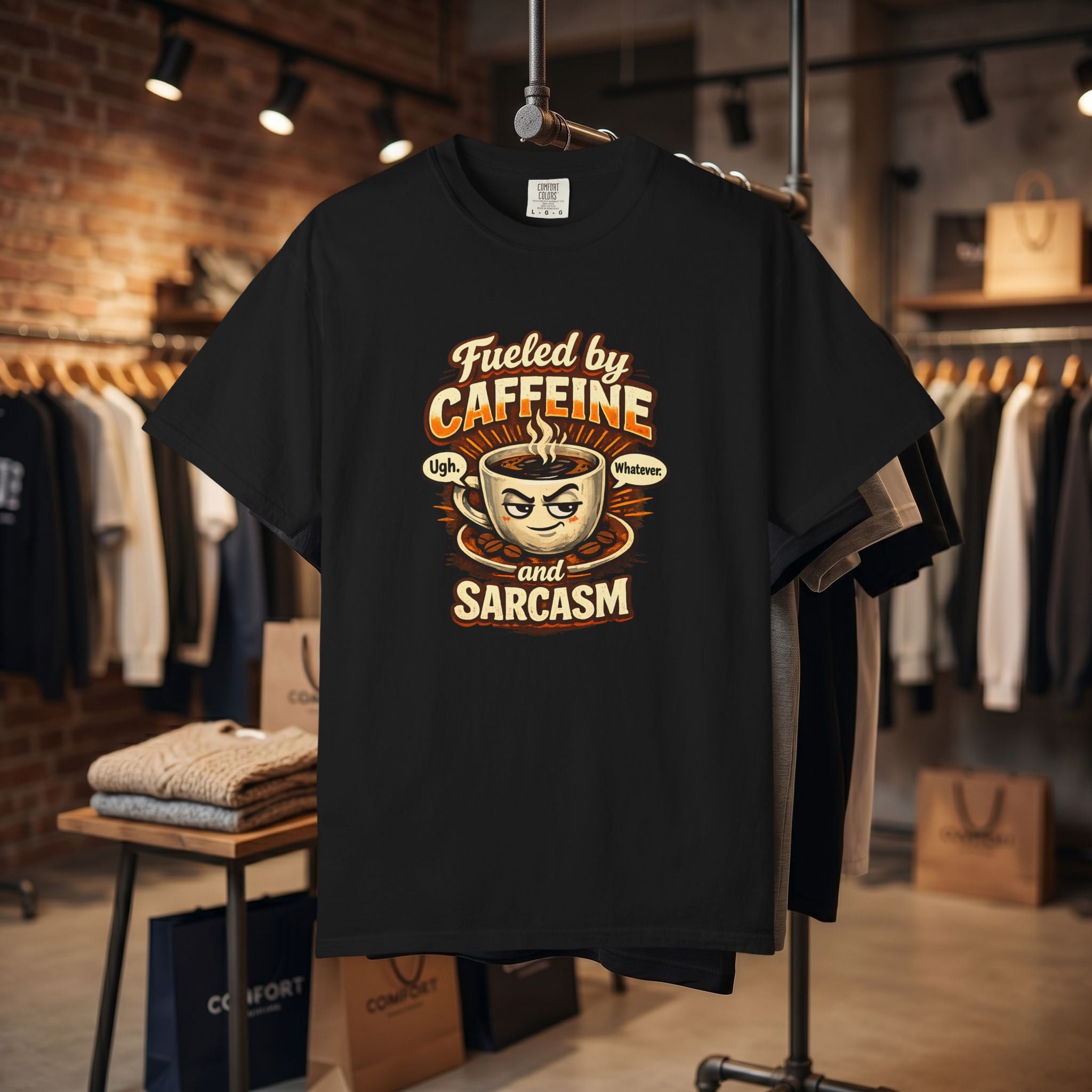 Fueled by Caffeine and Sarcasm T-Shirt