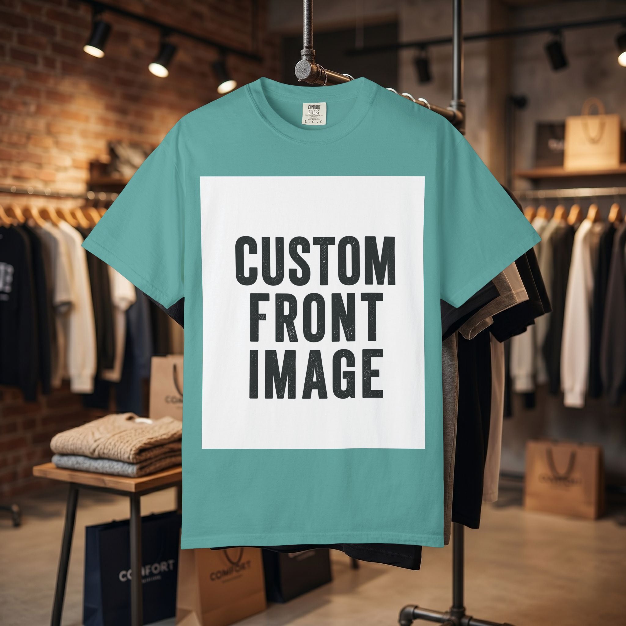Custom Image Front And Back T-Shirt - Add Your Own Images