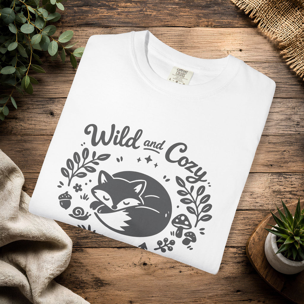 "Wild and Cozy" Fox Graphic T-Shirt