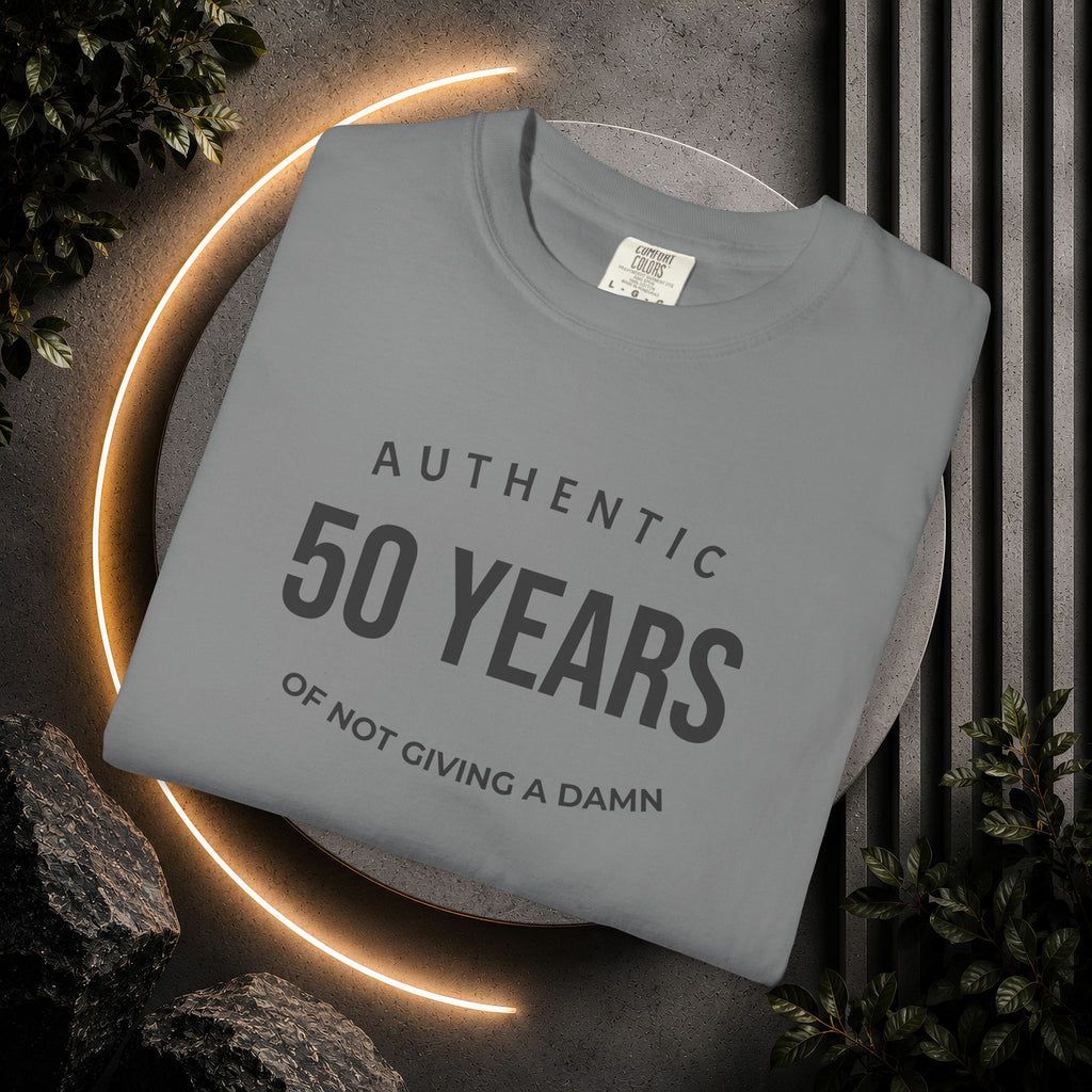 "Authentic" Custom Text "of Not Giving a Damn" T-Shirt