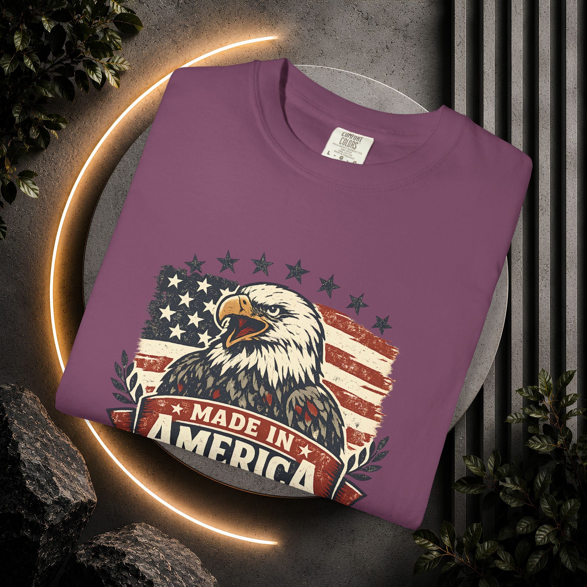 Made in America Eagle T-Shirt — Patriotic USA Flag Graphic Tee
