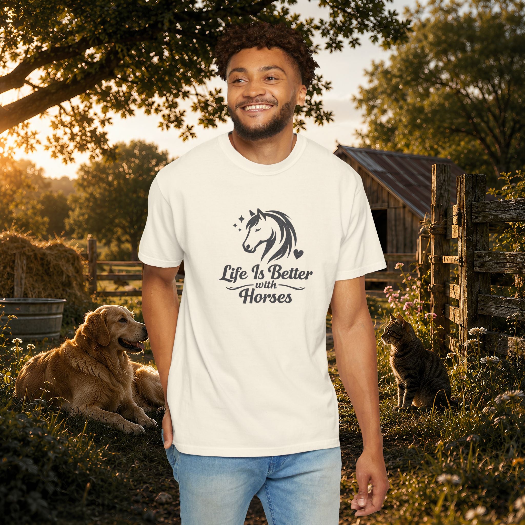 Life Is Better With Horses T-Shirt — Horse Lover Tee