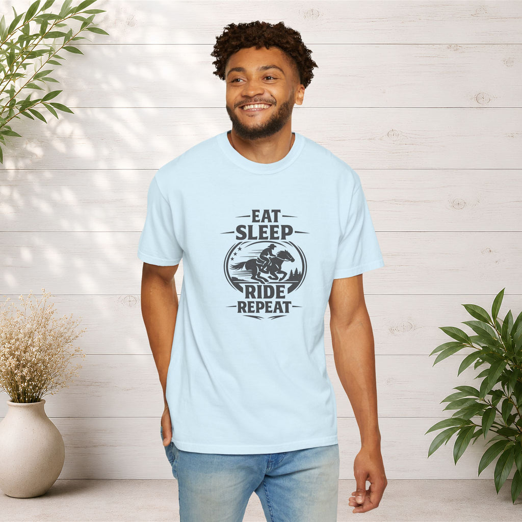 Eat Sleep Ride Repeat T-Shirt — Horse Rider Graphic Tee