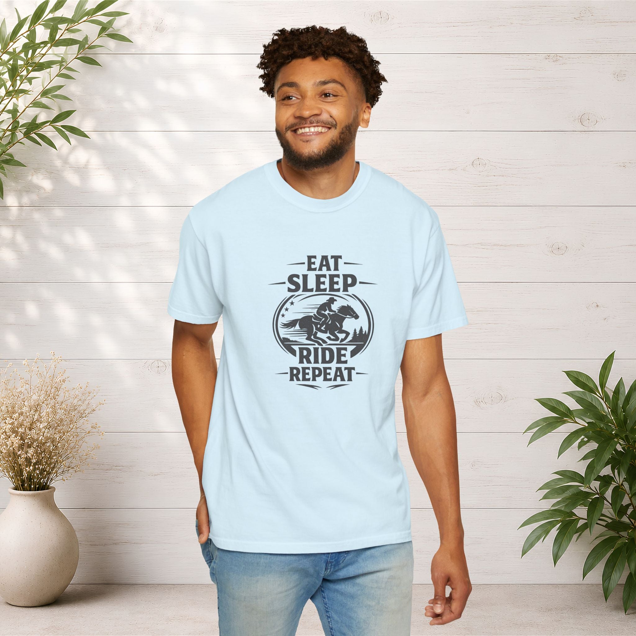 Eat Sleep Ride Repeat T-Shirt — Horse Rider Graphic Tee