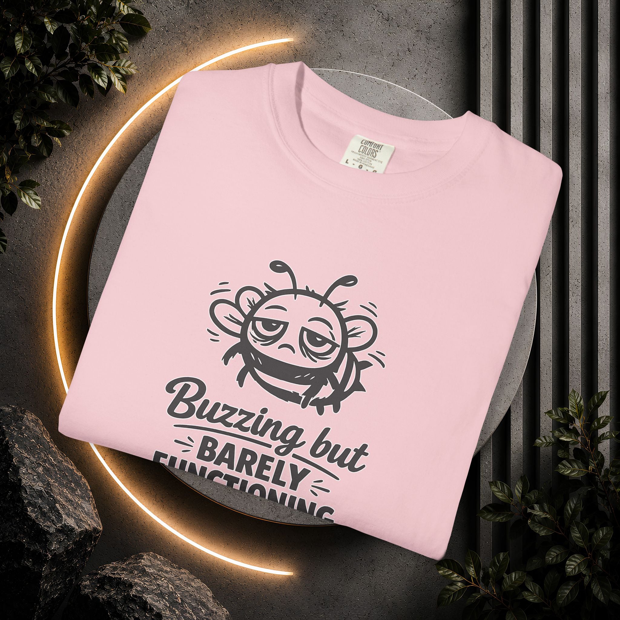 Buzzing But Barely Functioning T-Shirt — Funny Bee Graphic Tee