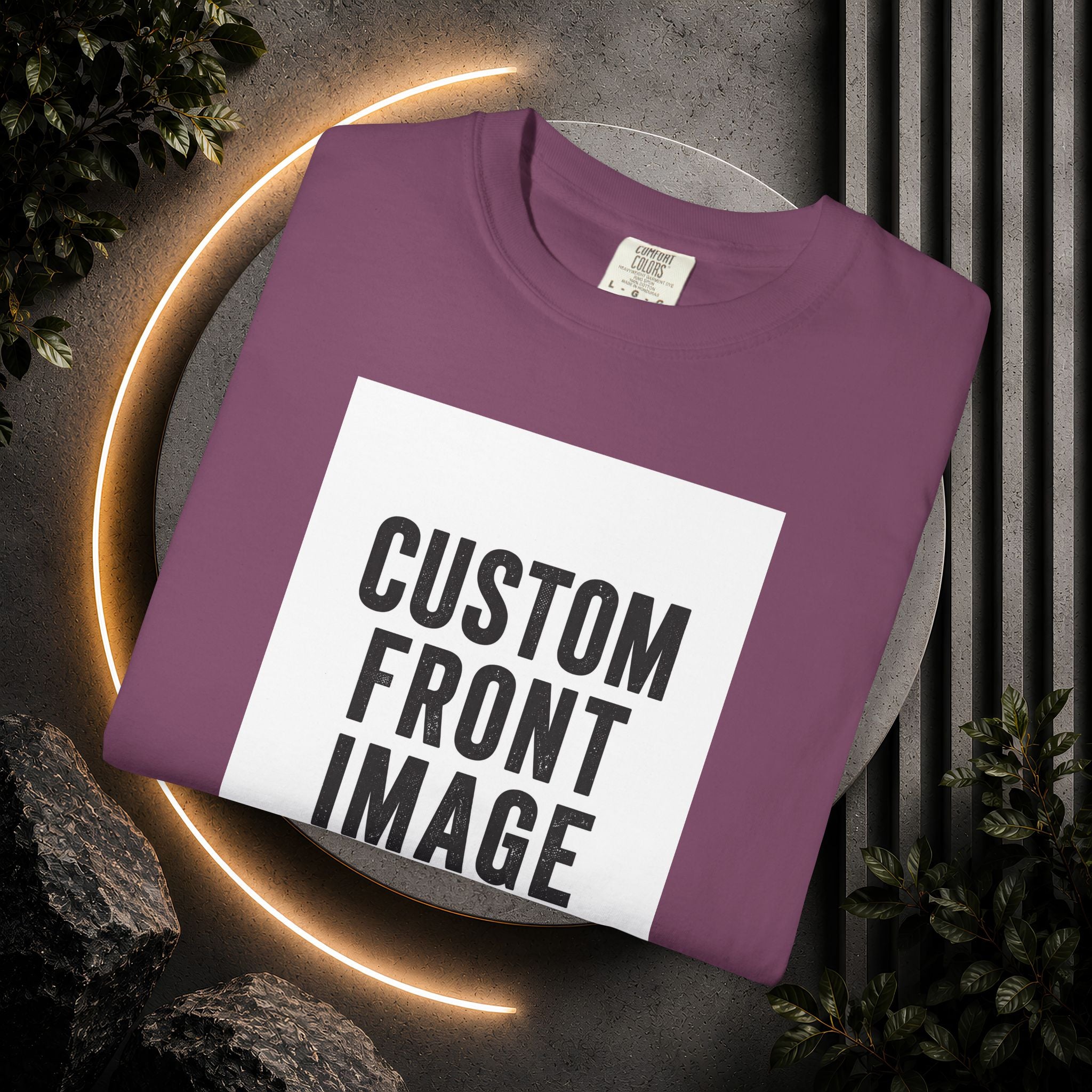 Custom Portrait Small Image Front T-Shirt - Add Your Own Image