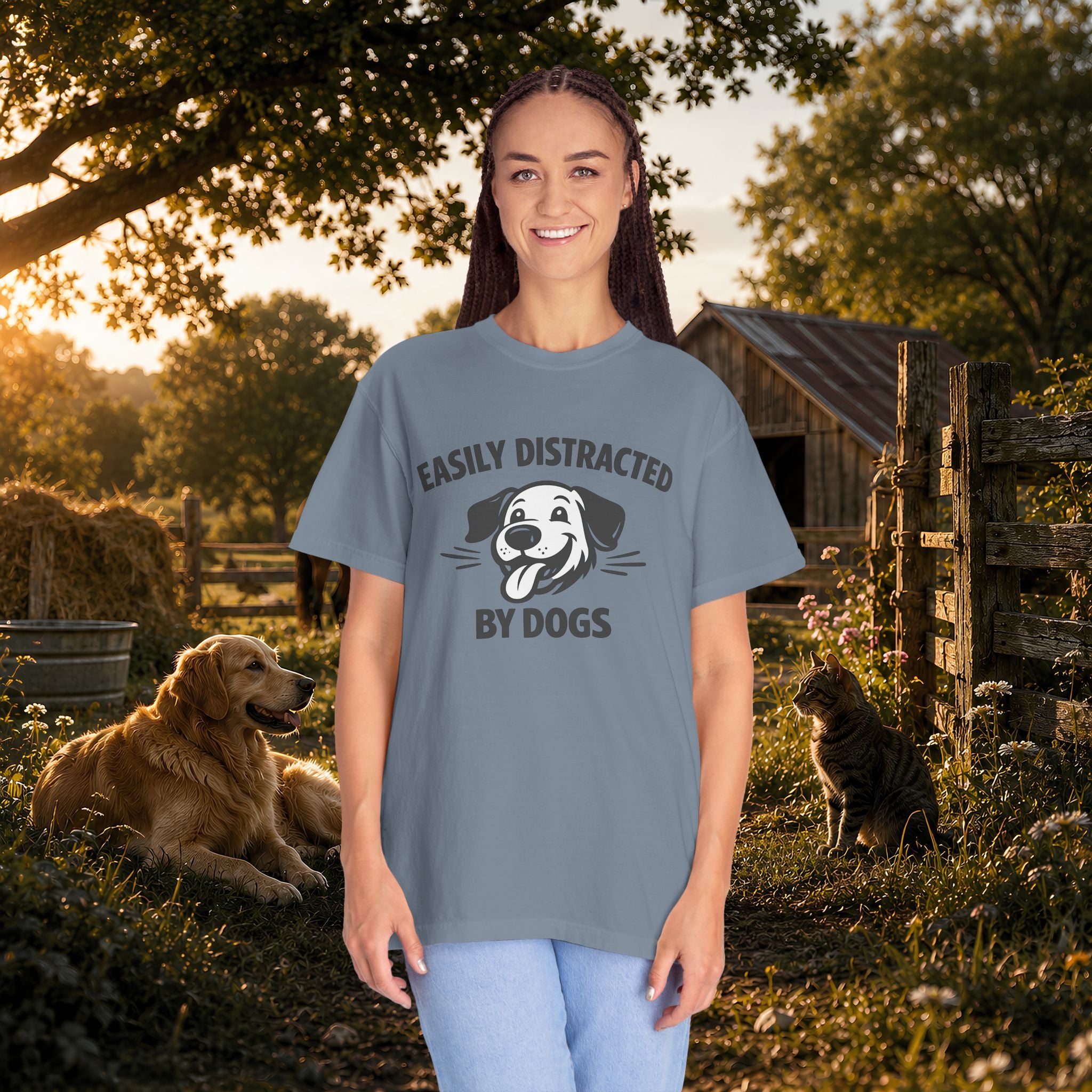 Easily Distracted By Dogs T-Shirt