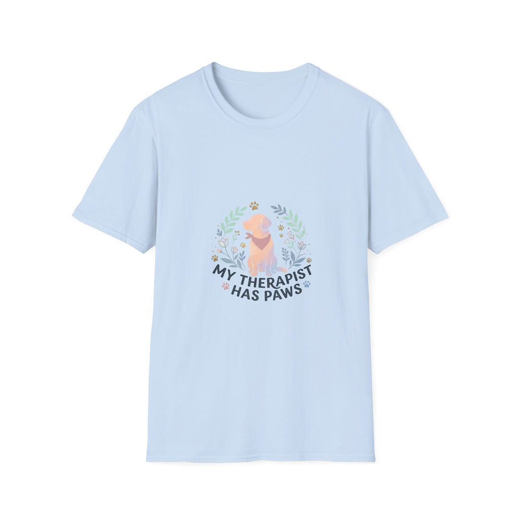 Golden Retriever "My Therapist Has Paws" T-Shirt | Dog Lover Tee