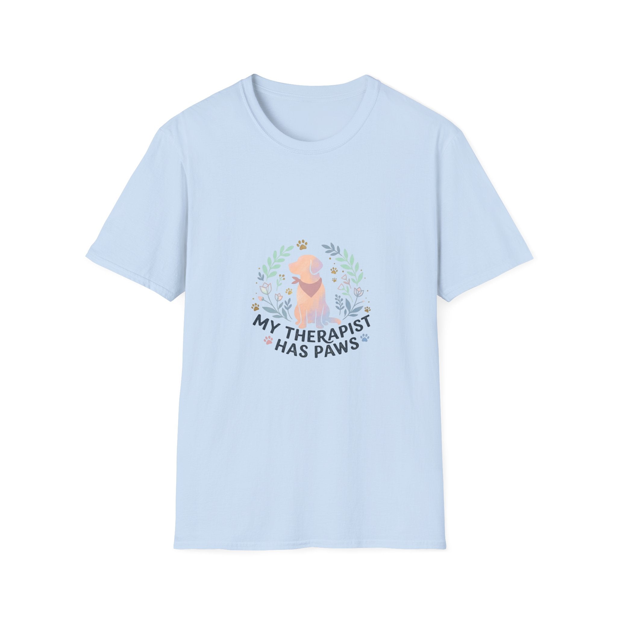 Golden Retriever "My Therapist Has Paws" T-Shirt | Dog Lover Tee