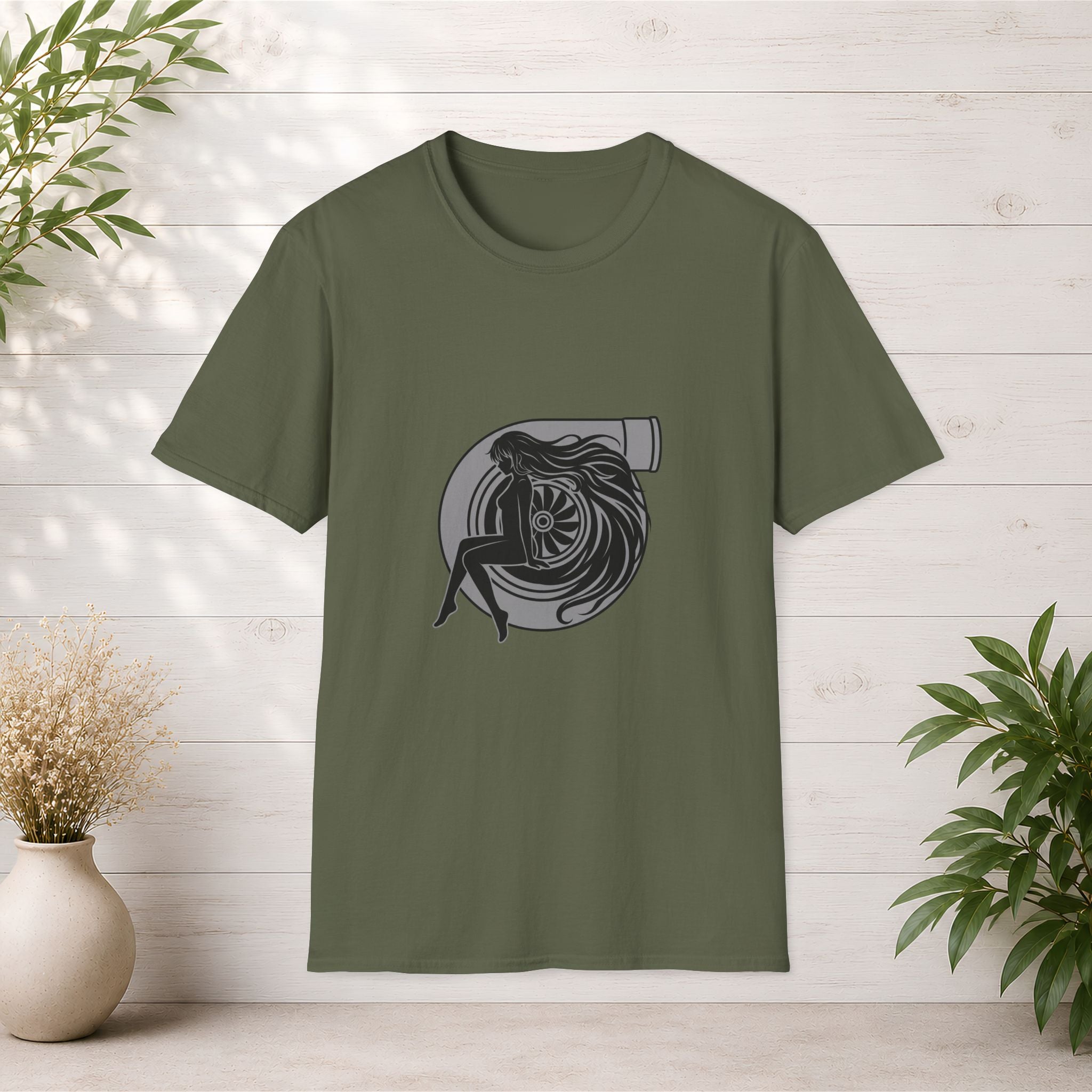 Turbo Heart Girl graphic T-Shirt | Racing Turbo design
