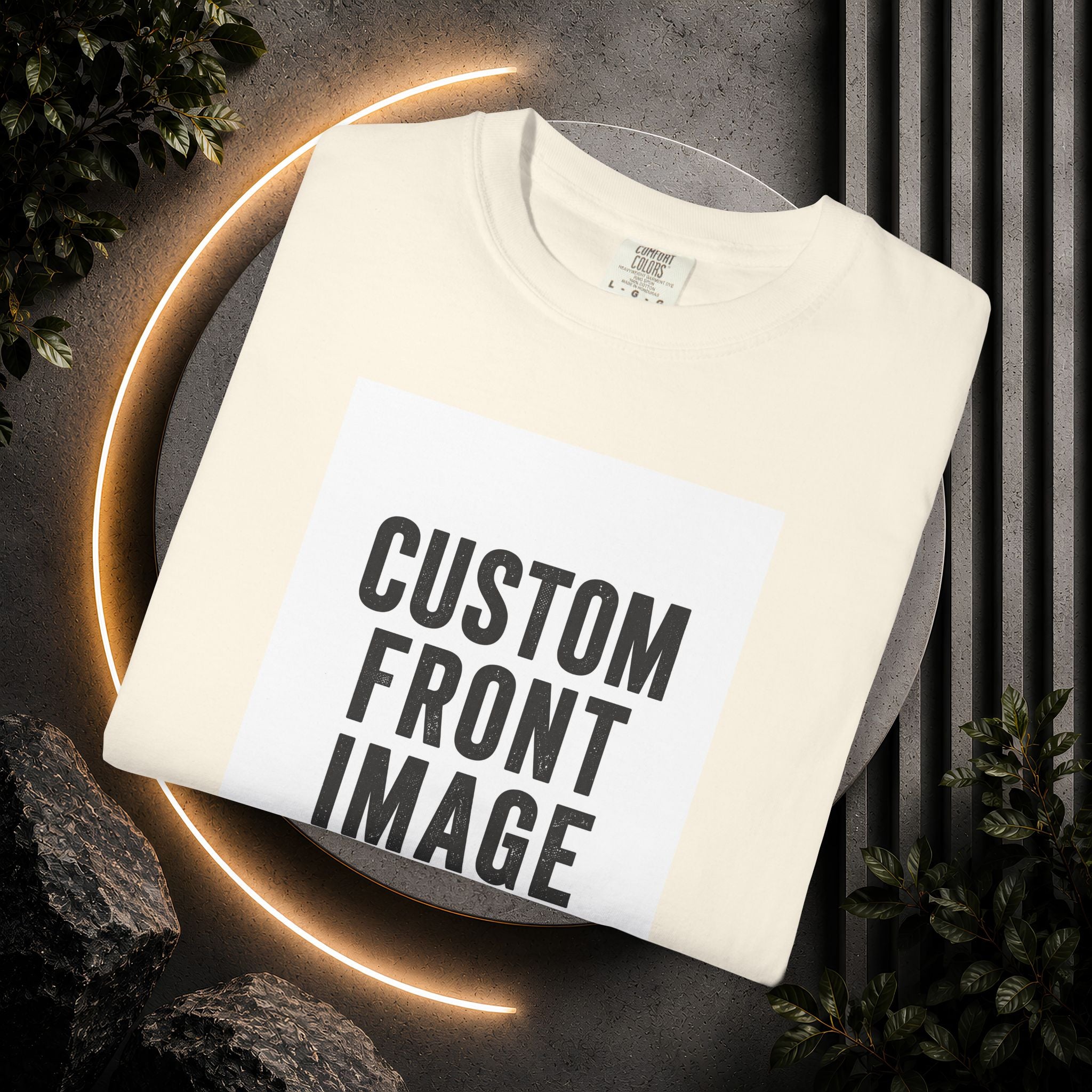 Custom Portrait Small Image Front T-Shirt - Add Your Own Image