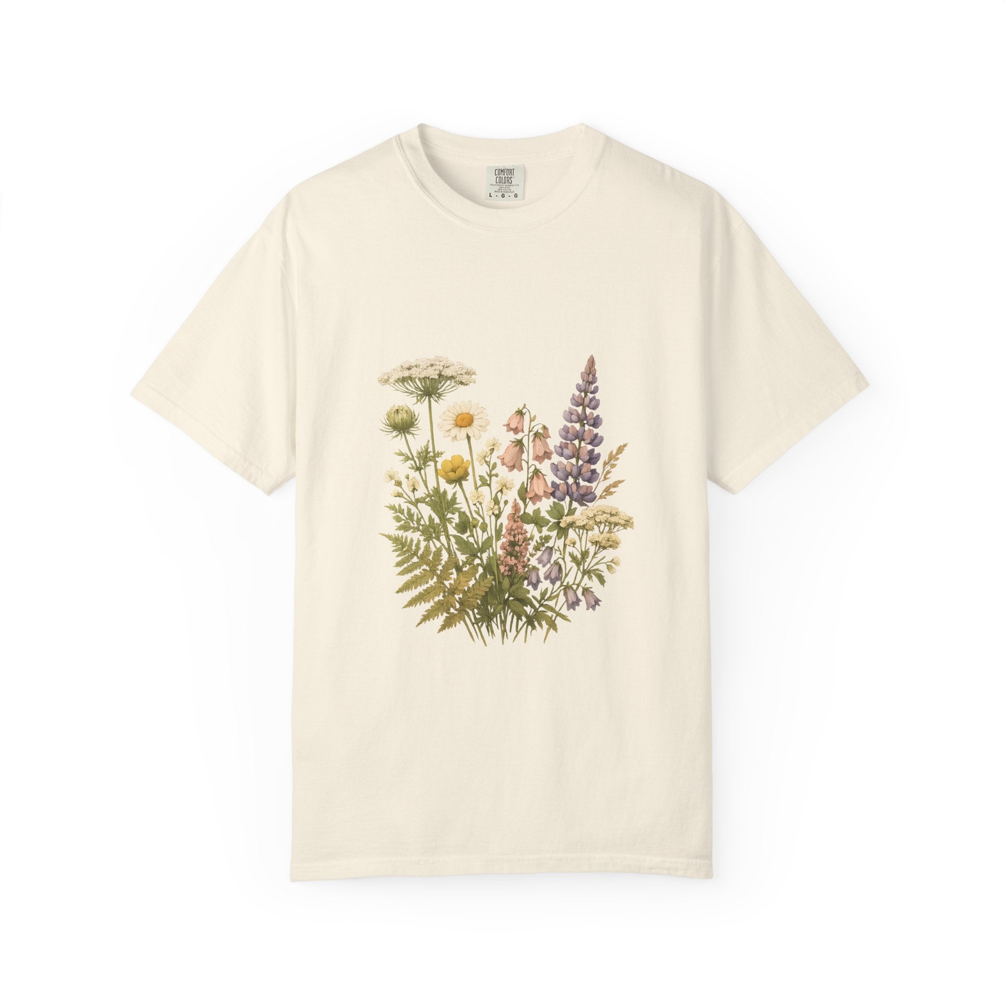 Wildflower Bouquet T-shirt | Botanical Meadow Floral Print