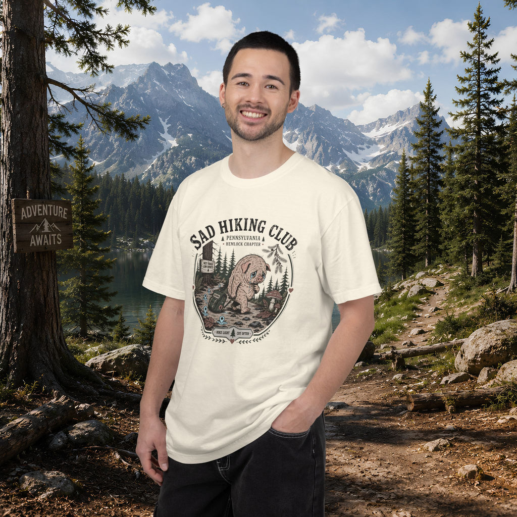 Squonk Sad Hiking Club T-Shirt — Vintage Mountain Camping Tee