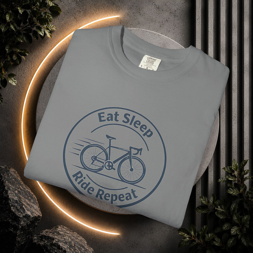 Cycling Tee — "Eat Sleep Ride Repeat" Bike Shirt