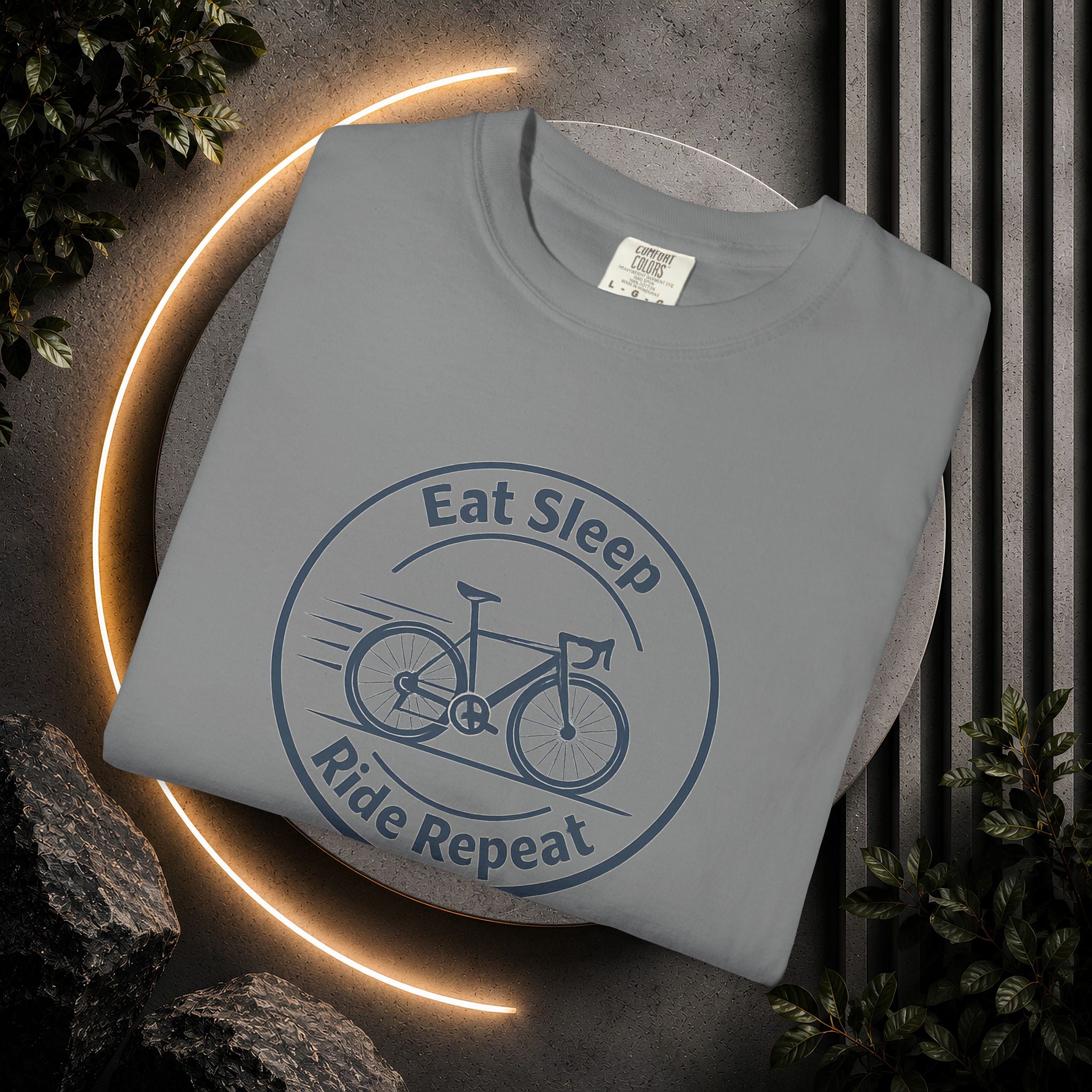 Cycling Tee — "Eat Sleep Ride Repeat" Bike Shirt