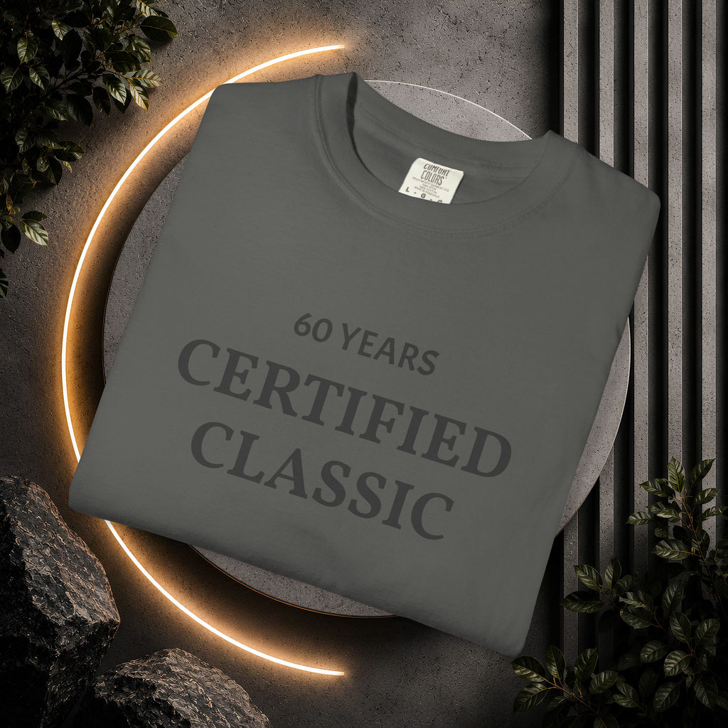 Custom Text "Certified Classic" T-Shirt — Personalized Text Tee