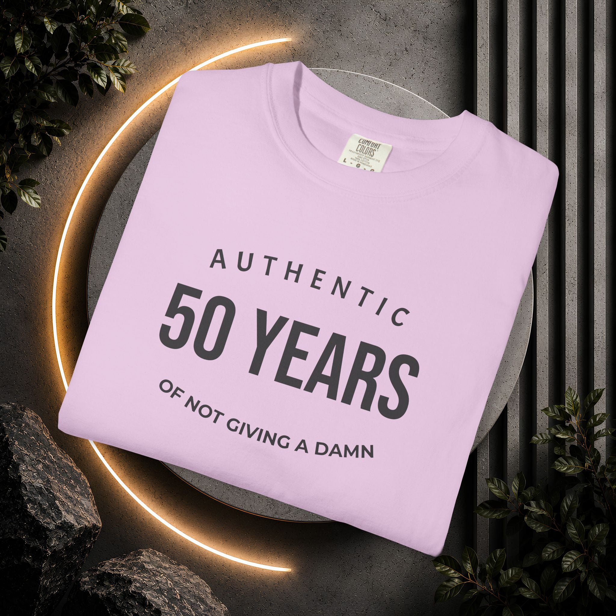 "Authentic" Custom Text "of Not Giving a Damn" T-Shirt