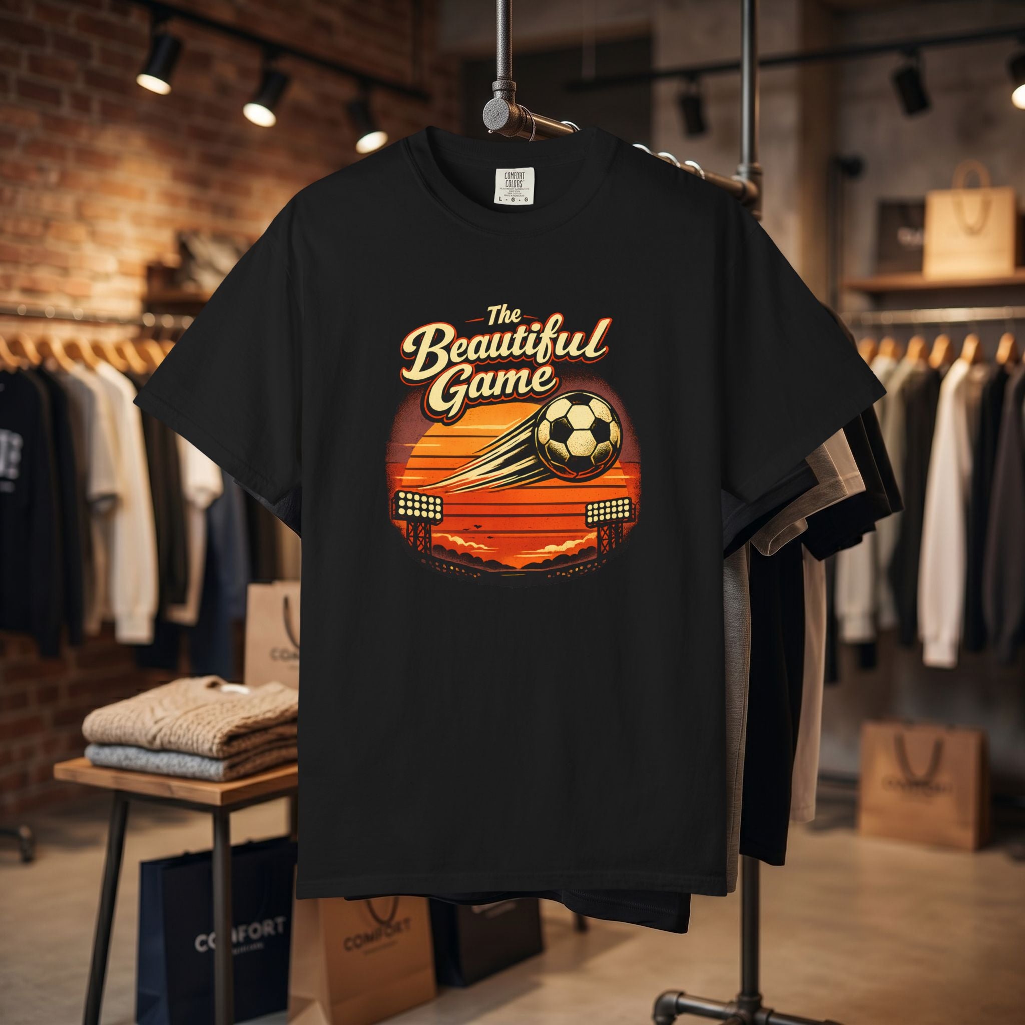 Soccer Vintage Sunset T-Shirt — "The Beautiful Game"