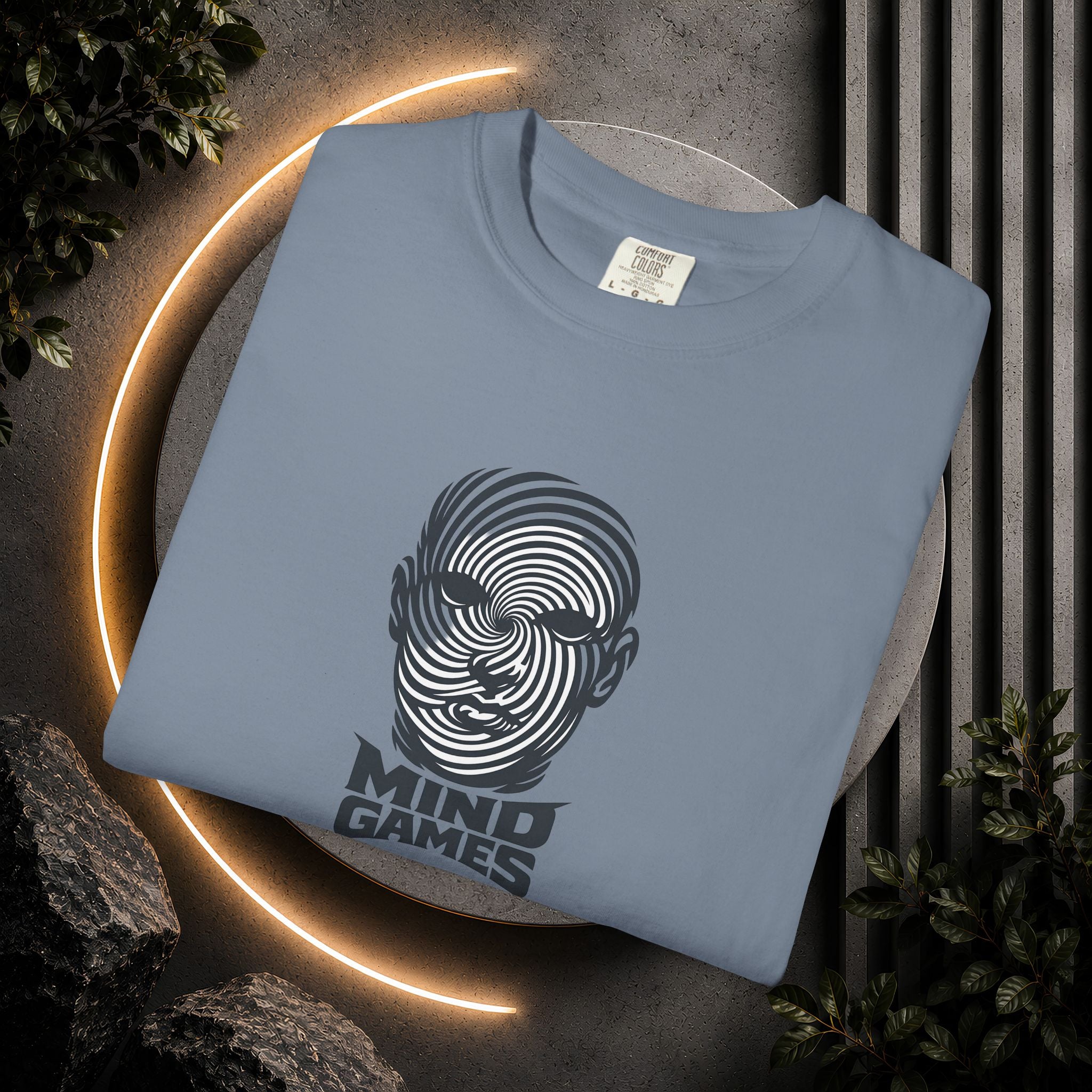 Mind Games T‑Shirt — Optical Illusion Head Graphic Tee